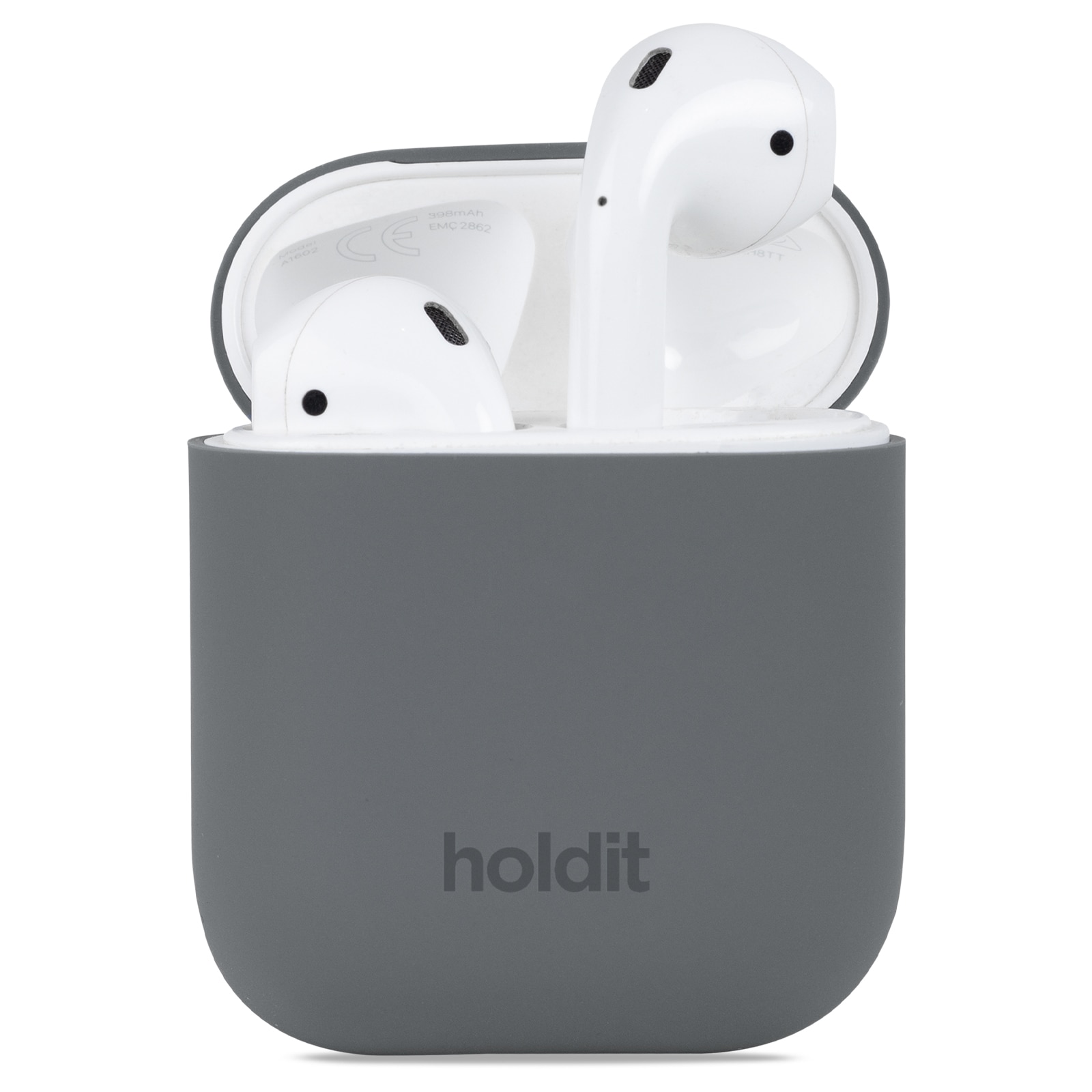 Custodia in silicone AirPods Space Gray