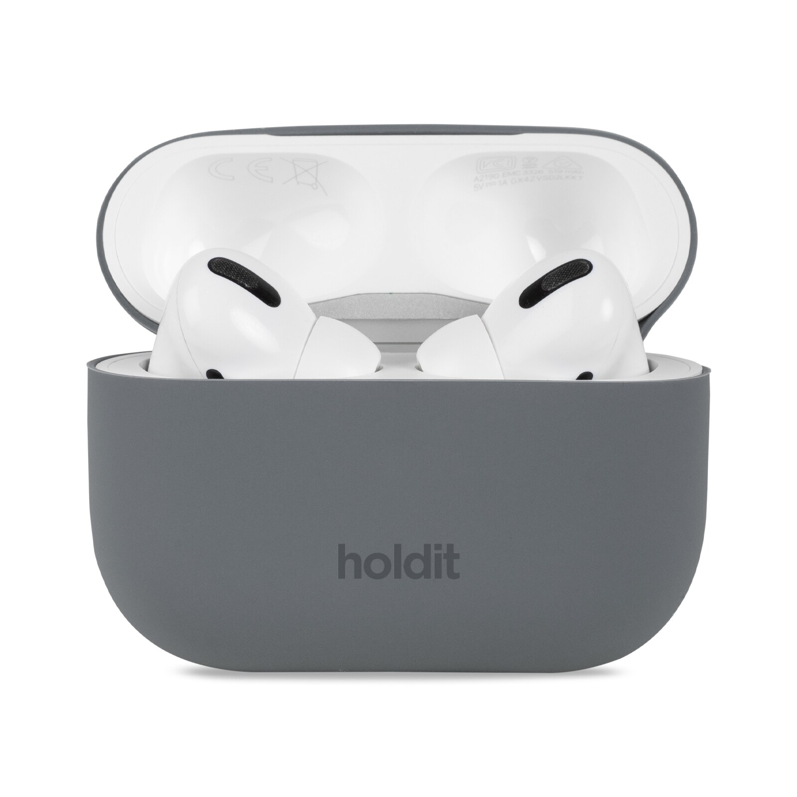 Custodia in silicone AirPods Pro Space Gray