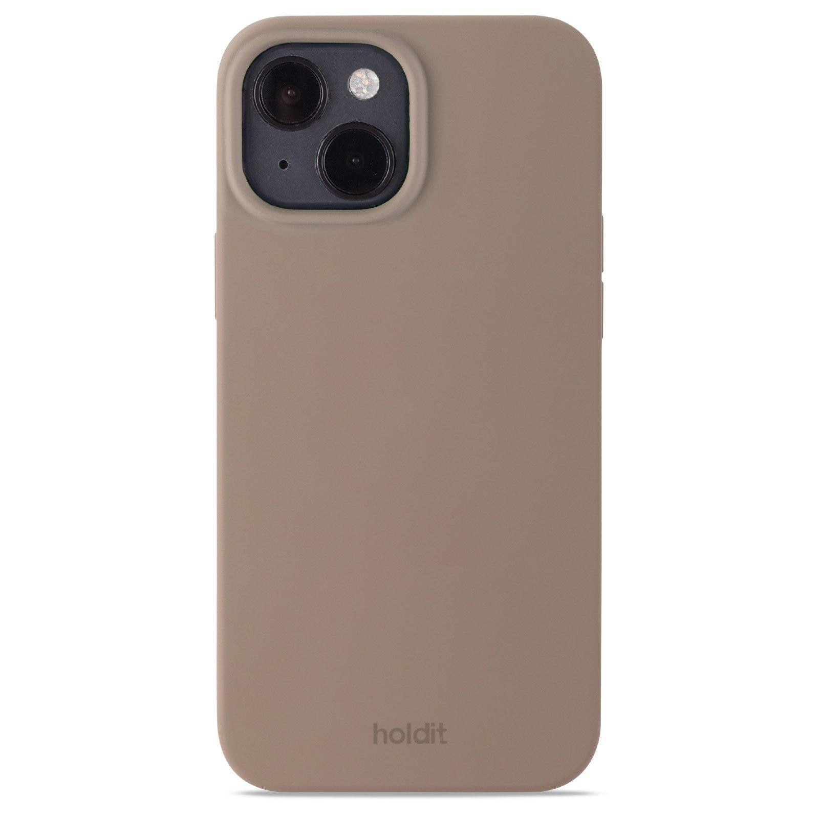 Cover in silicone per iPhone 15 Mocha Brown