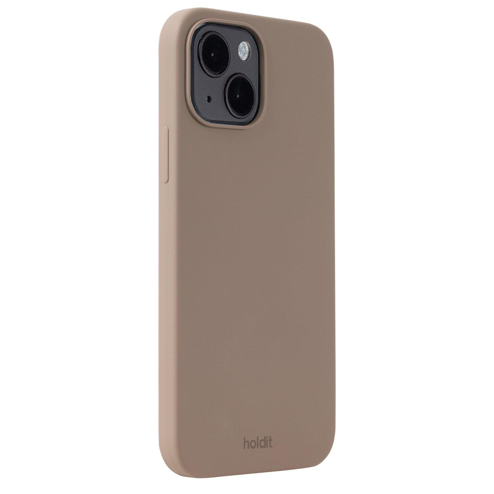 Cover in silicone per iPhone 15 Mocha Brown