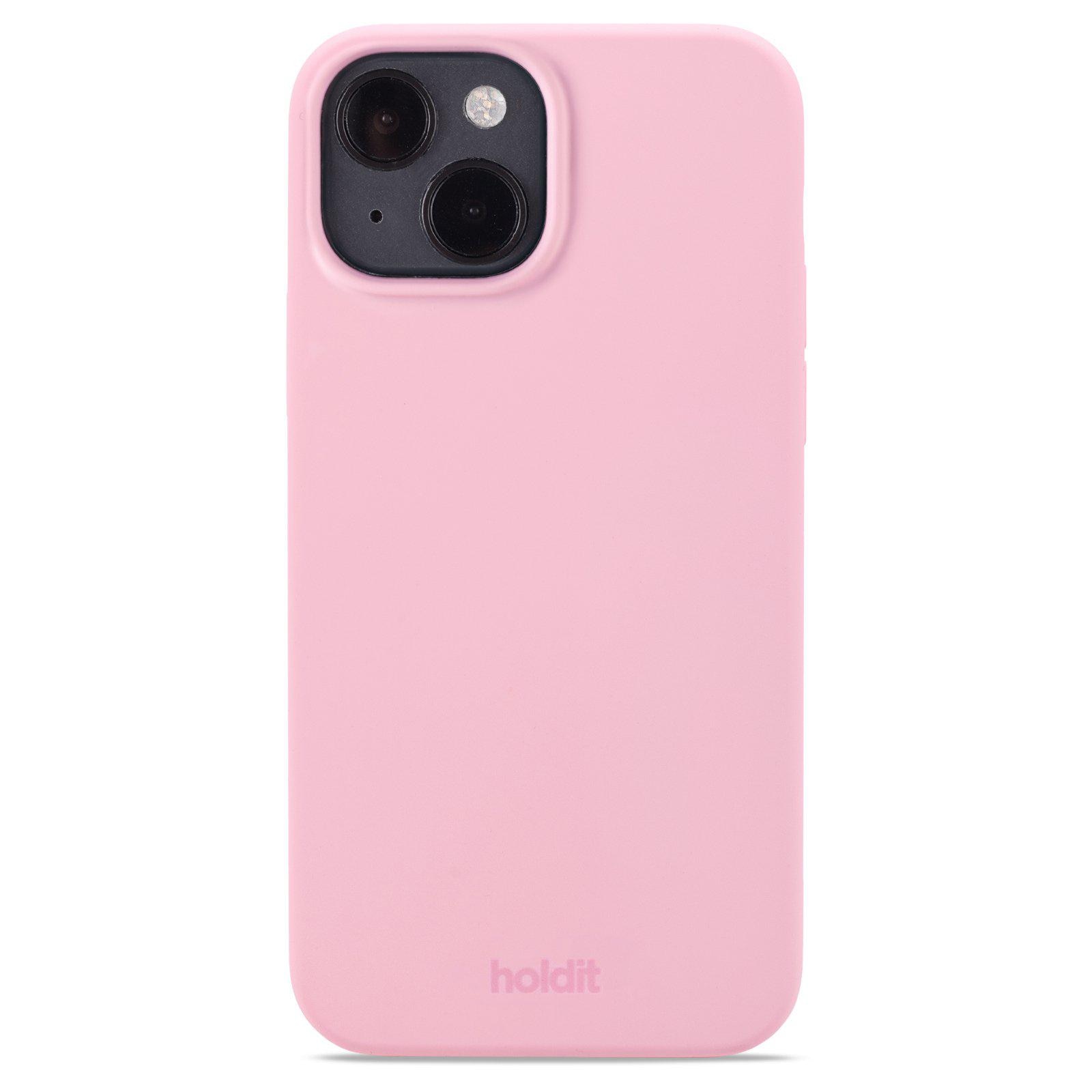 Cover in silicone per iPhone 15 Pink