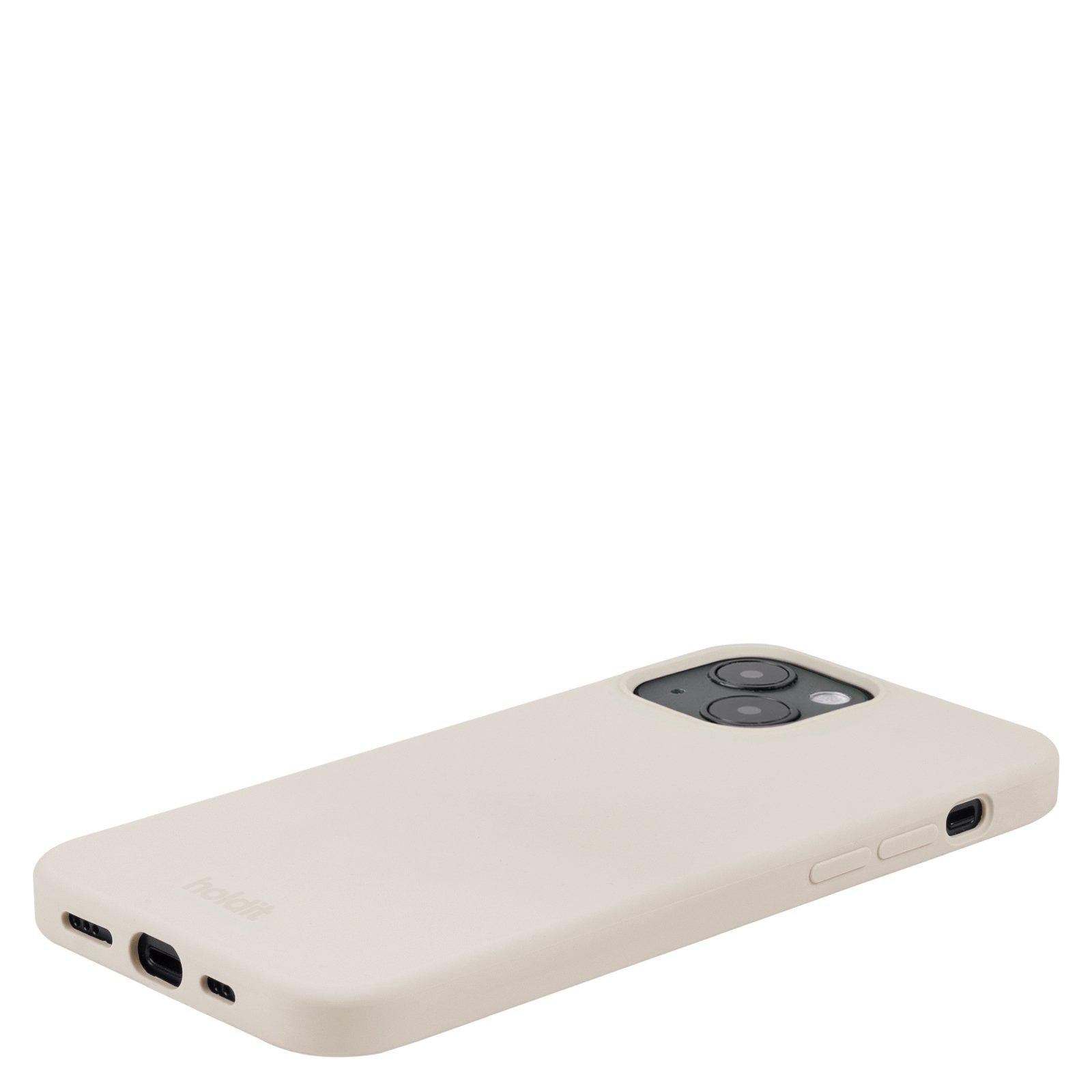 Cover in silicone per iPhone 15 Light Beige