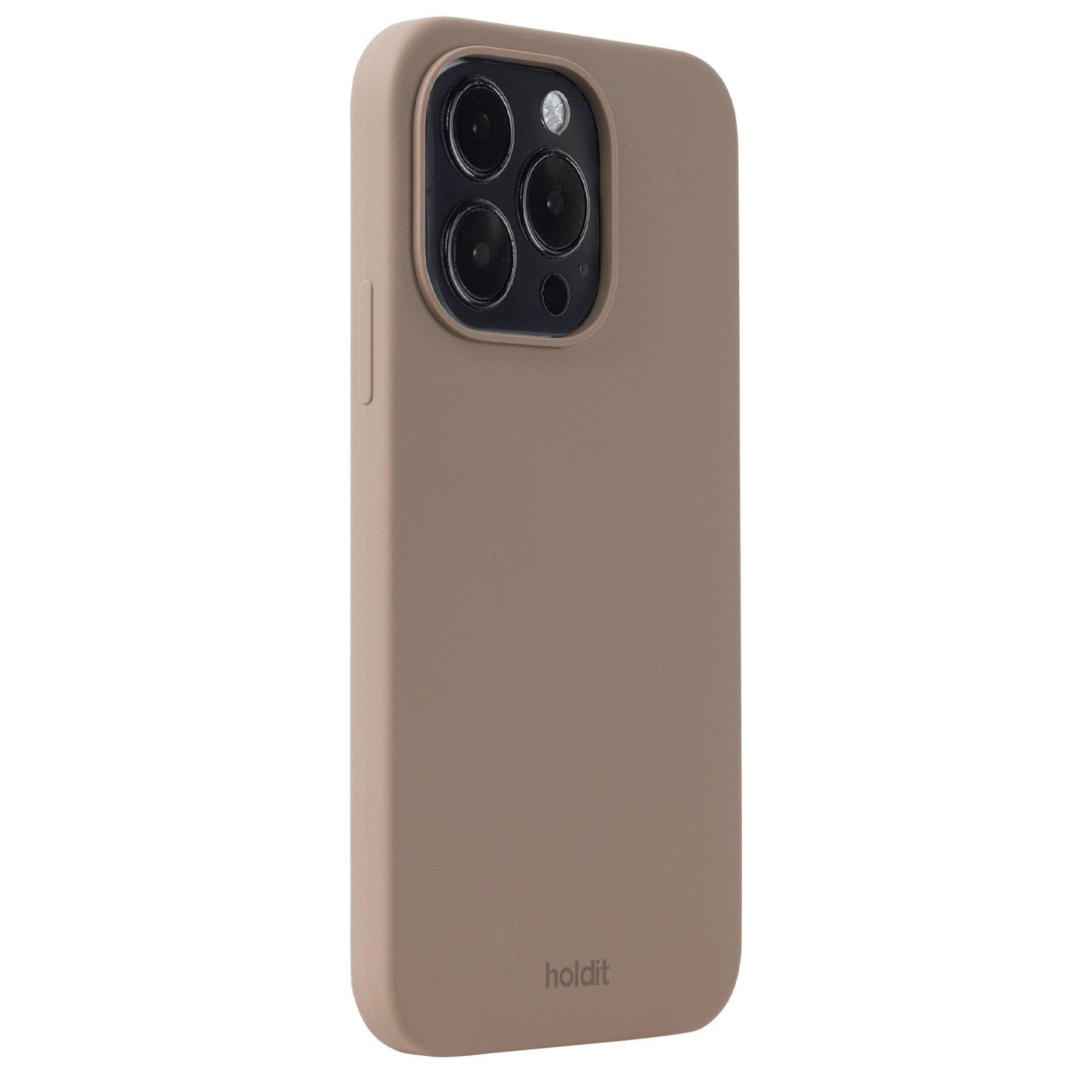 Cover in silicone per iPhone 15 Pro Mocha Brown