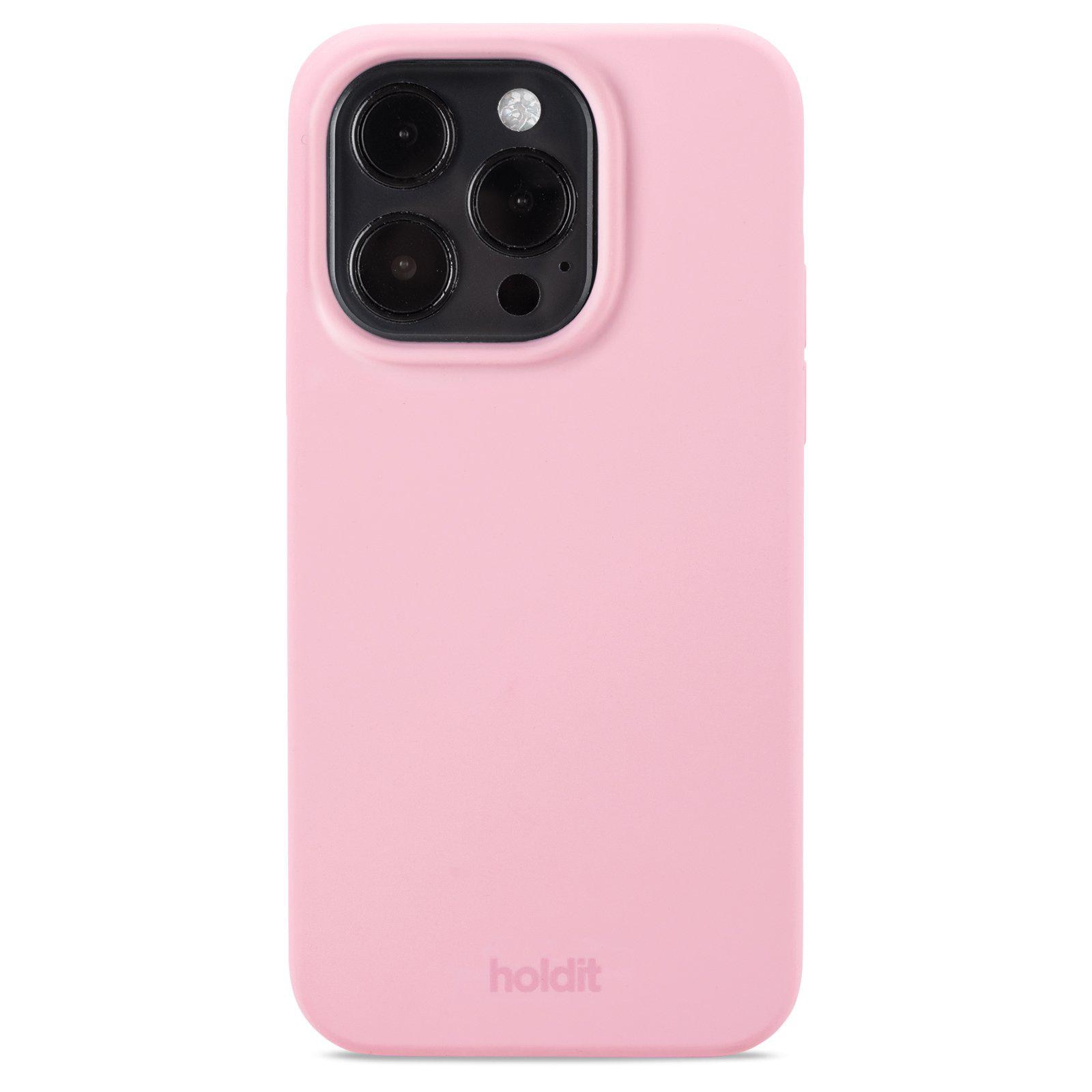 Cover in silicone per iPhone 15 Pro Pink
