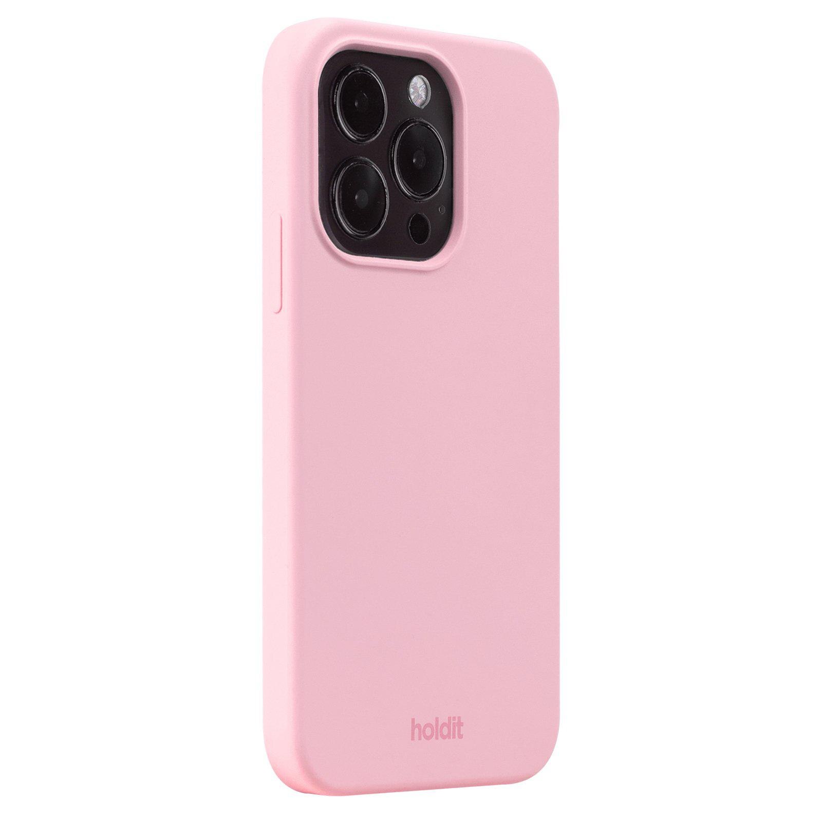 Cover in silicone per iPhone 15 Pro Pink