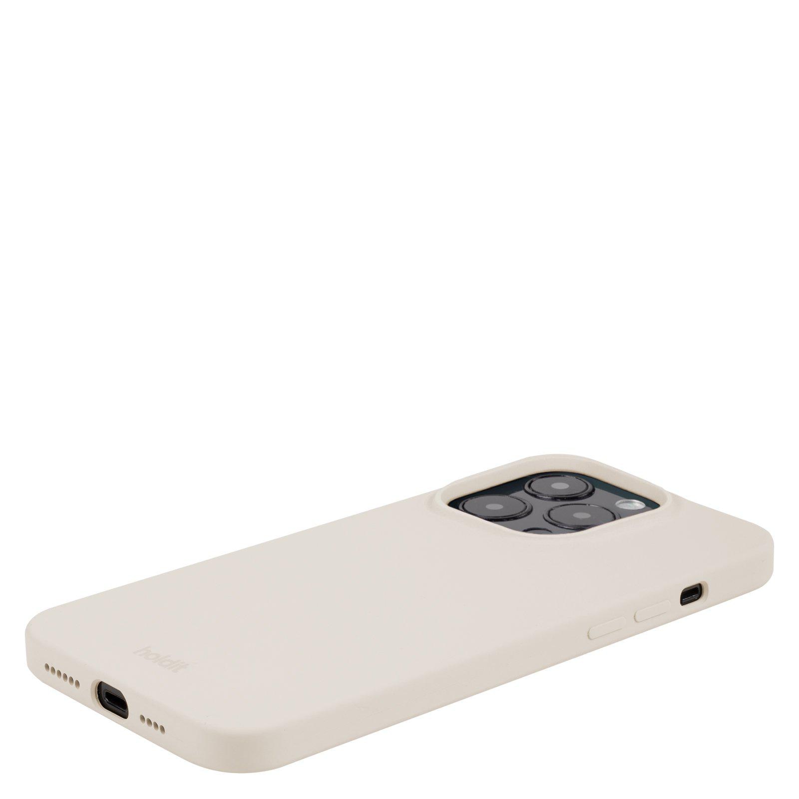 Cover in silicone per iPhone 15 Pro Light Beige