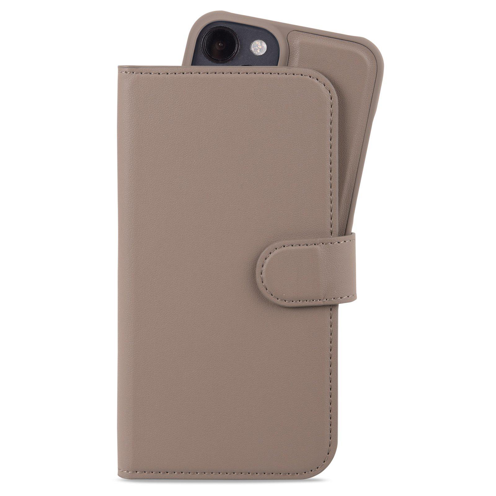Custodia a portafoglio magnetiche Plus iPhone 15 Mocha Brown