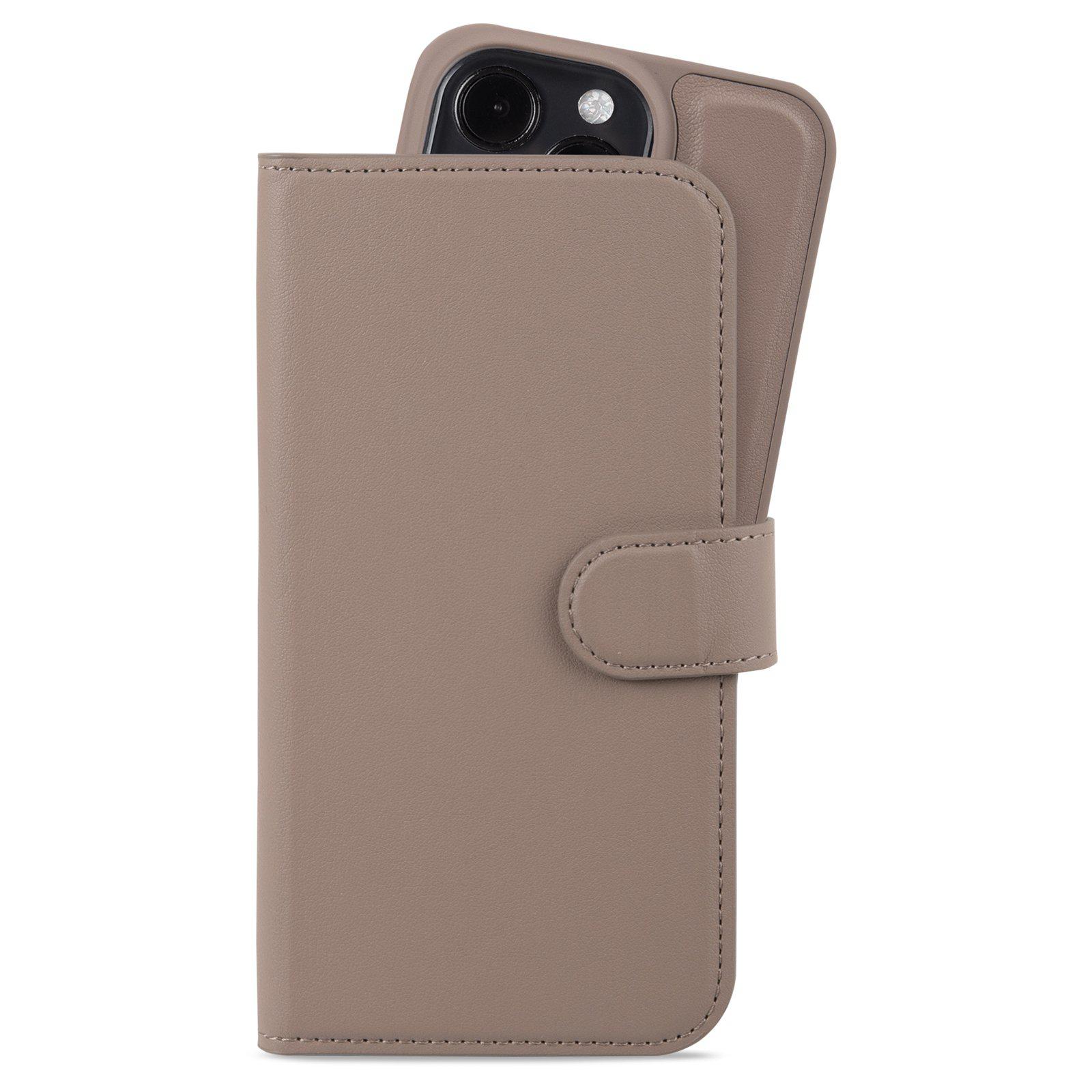 Custodia a portafoglio magnetiche Plus iPhone 15 Pro Mocha Brown