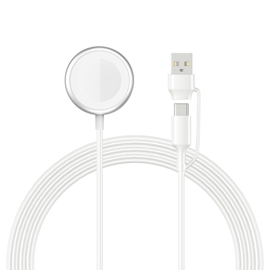 Caricatore Apple Watch USB-C/USB-A 1m 2.5W bianco