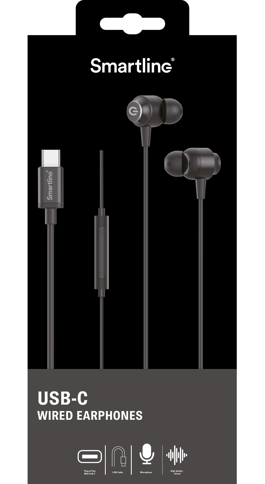 Cuffie cablate USB-C nero