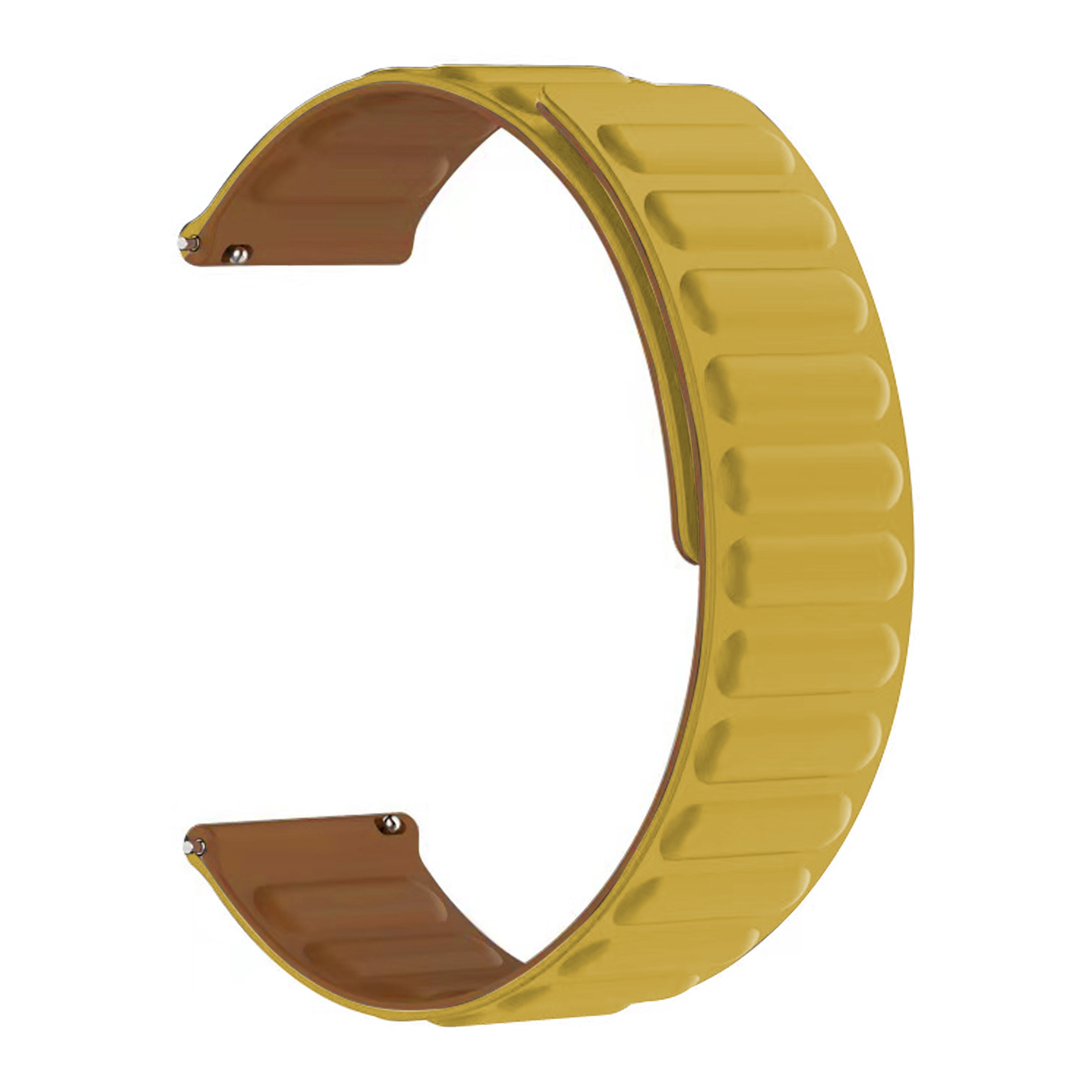 Cinturino magnetico in silicone OnePlus Watch 2 giallo