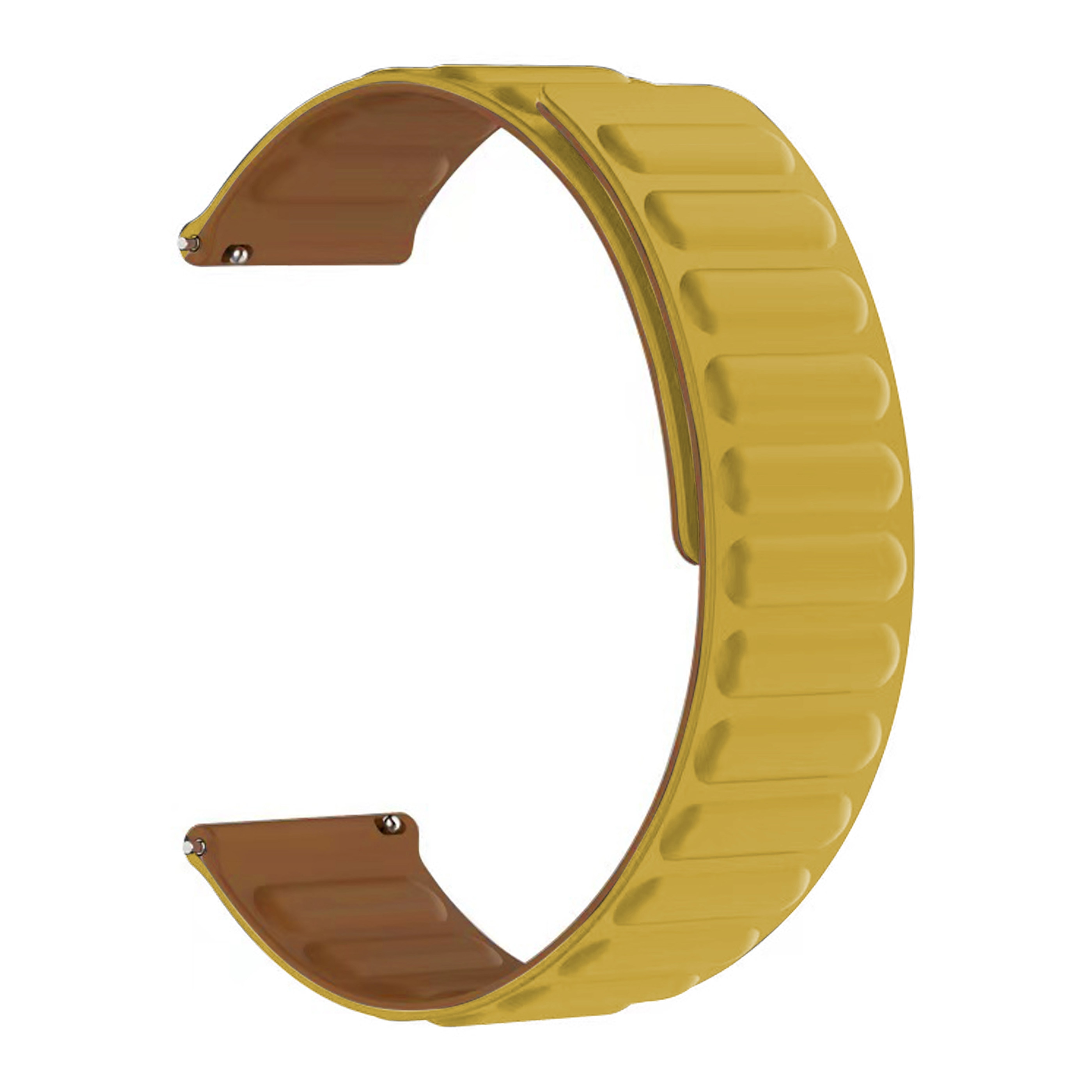 Cinturino magnetico in silicone Samsung Galaxy Watch 4 44mm giallo