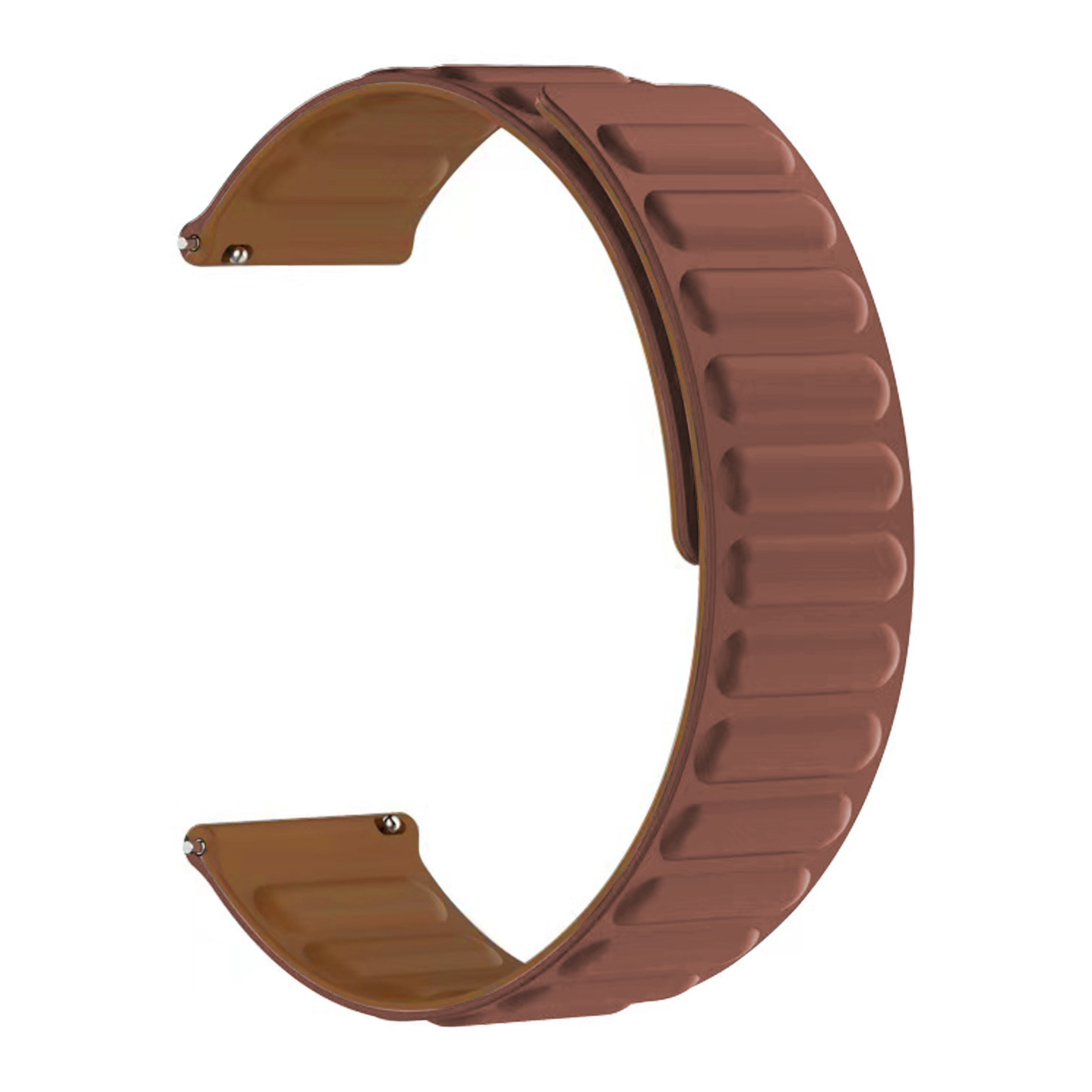Cinturino magnetico in silicone OnePlus Watch 2 marrone