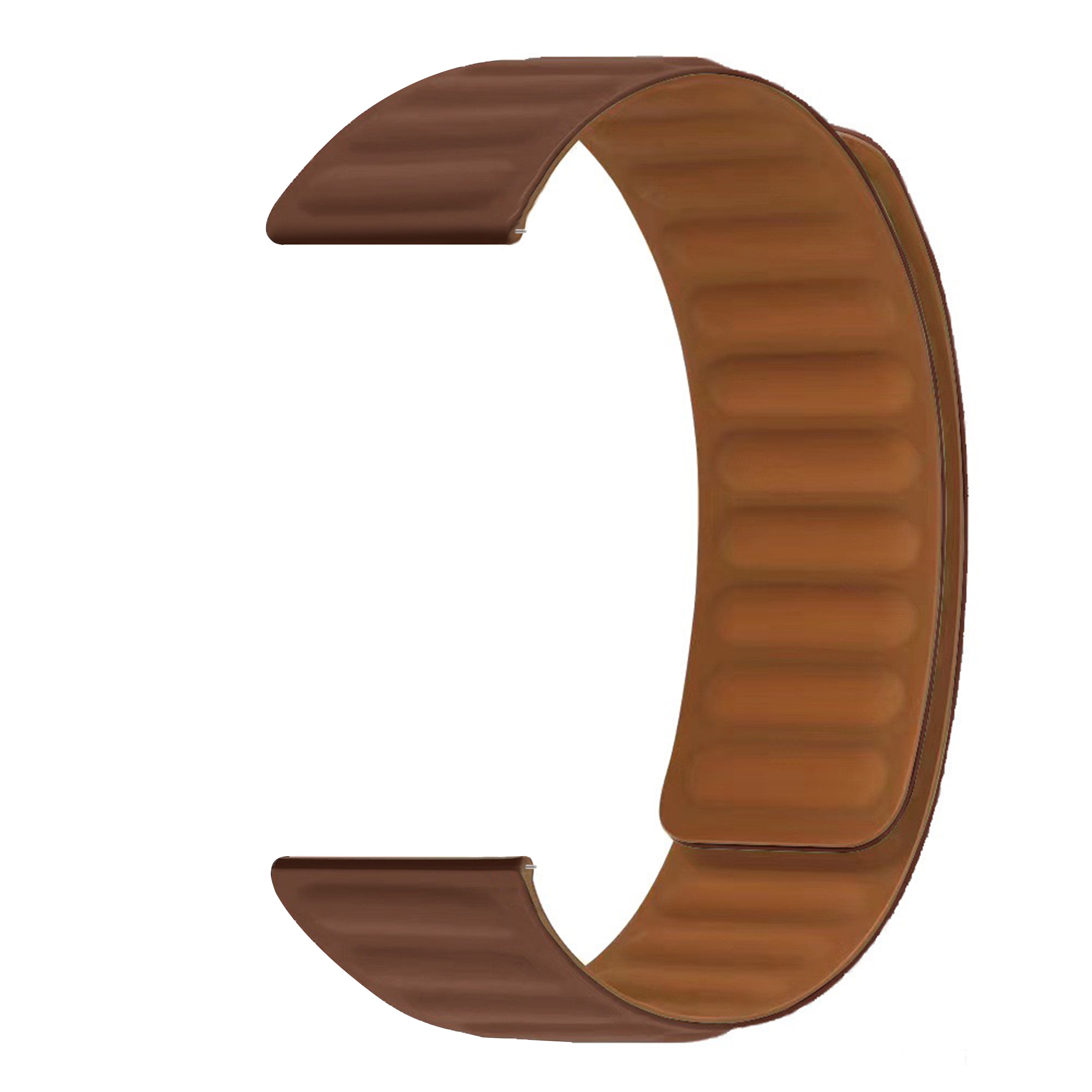 Cinturino magnetico in silicone OnePlus Watch 2 marrone