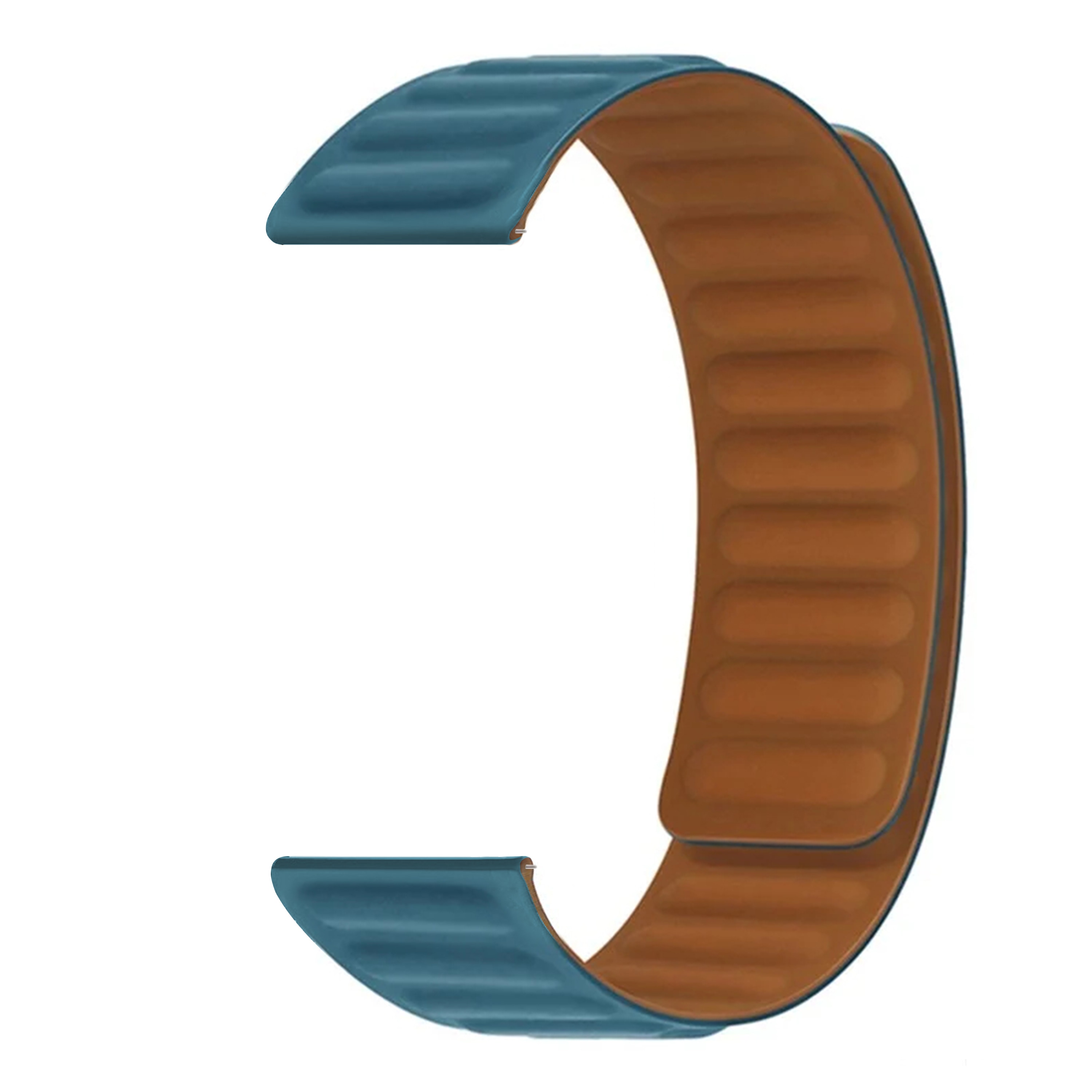 Cinturino magnetico in silicone Universal 22mm blu