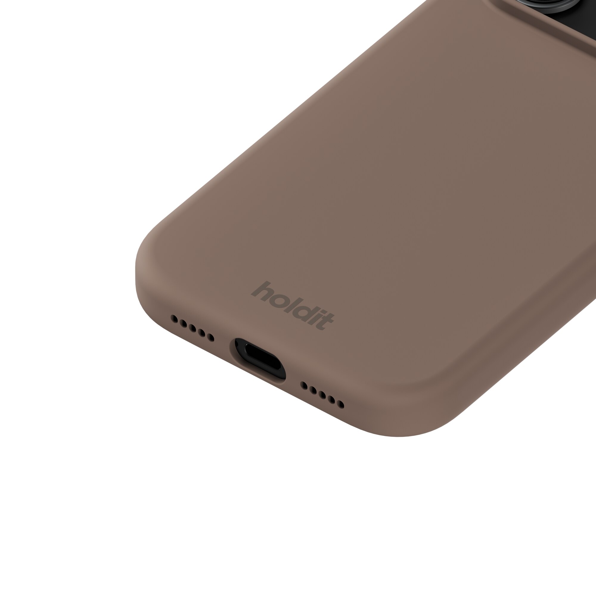 Cover in silicone per iPhone 17 Pro Mocha Brown