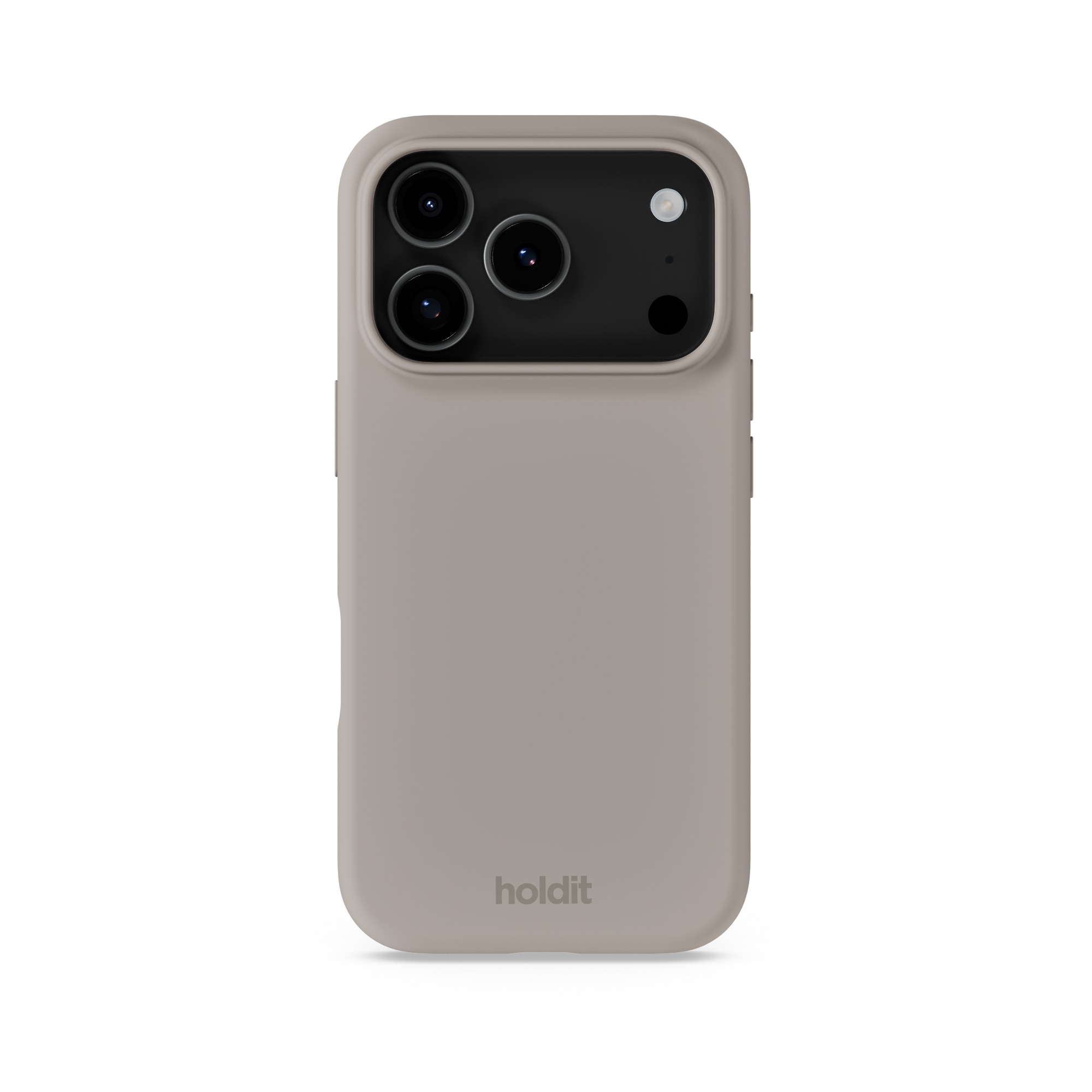 Cover in silicone per iPhone 17 Pro Max Taupe