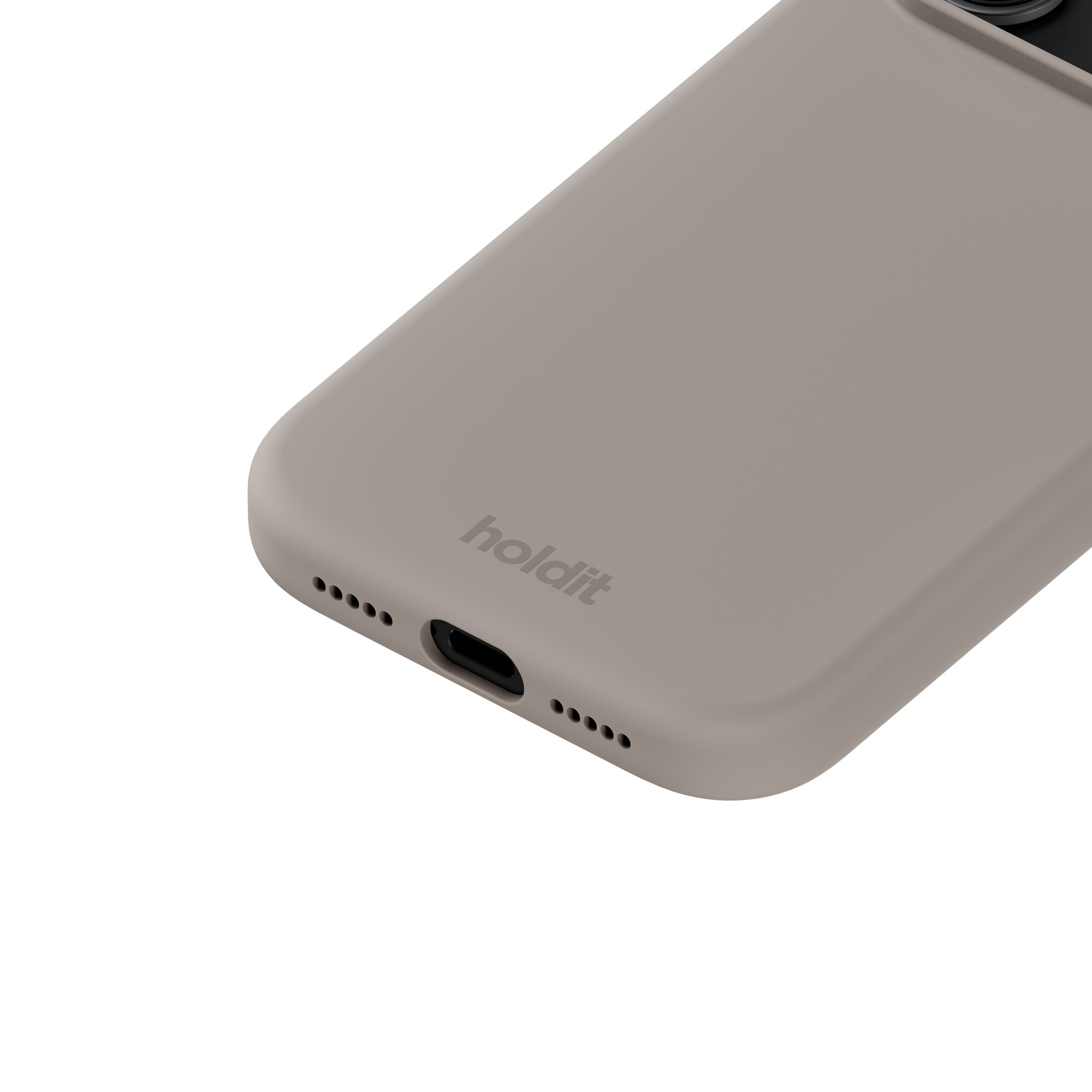 Cover in silicone per iPhone 17 Pro Max Taupe