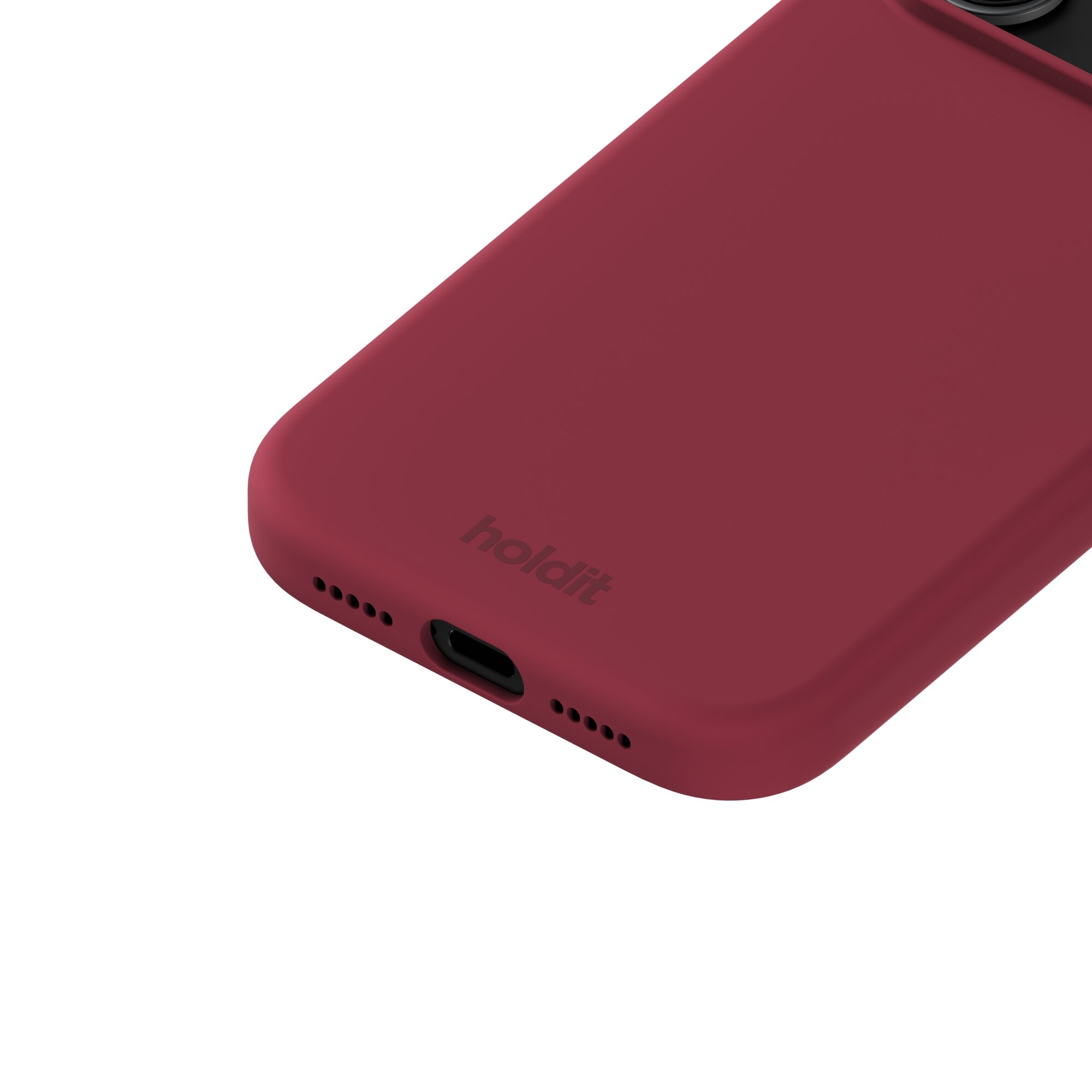 Cover in silicone per iPhone 17 Pro Max Red Velvet