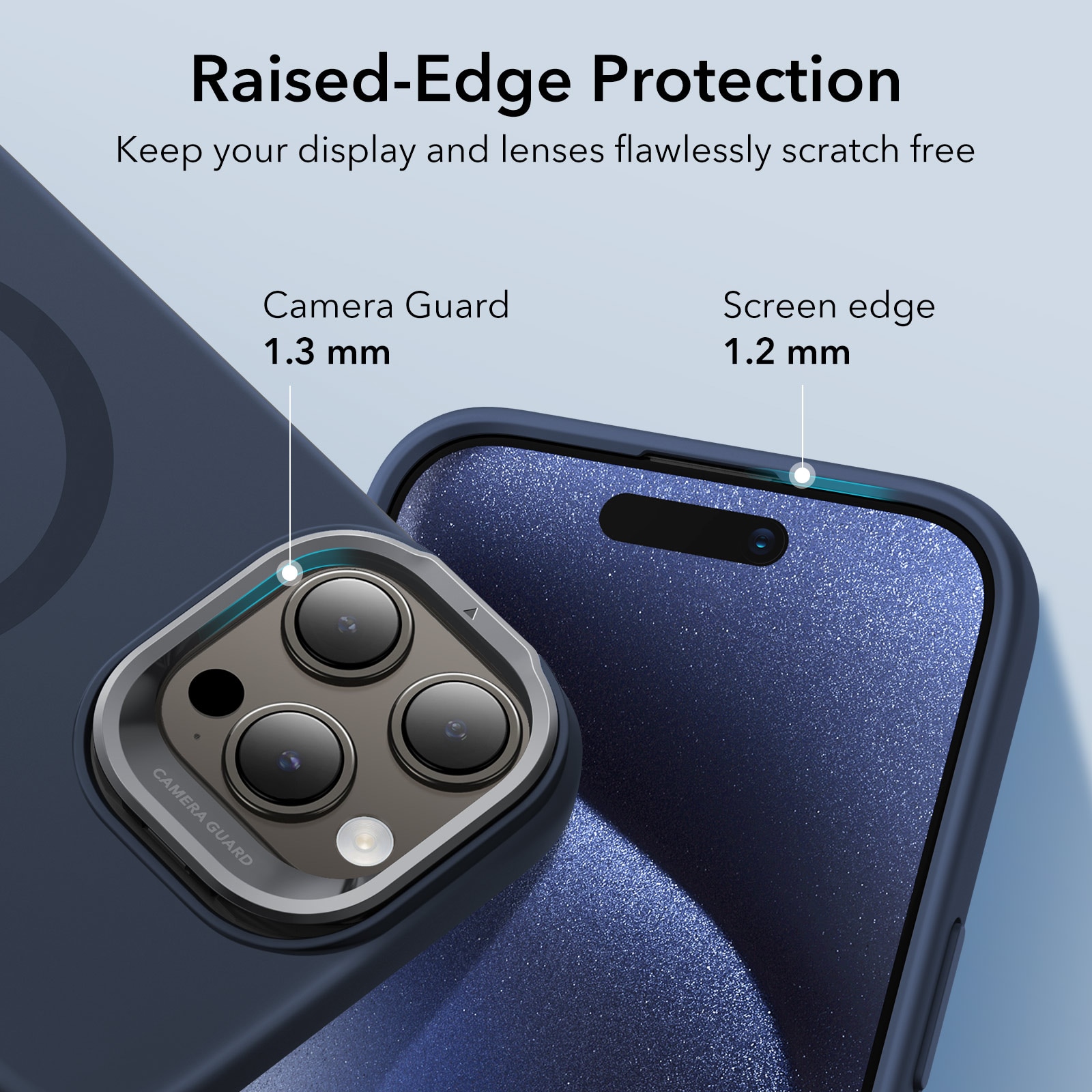 Cover Cloud Kickstand HaloLock MagSafe iPhone 15 Pro Max Dark Blue