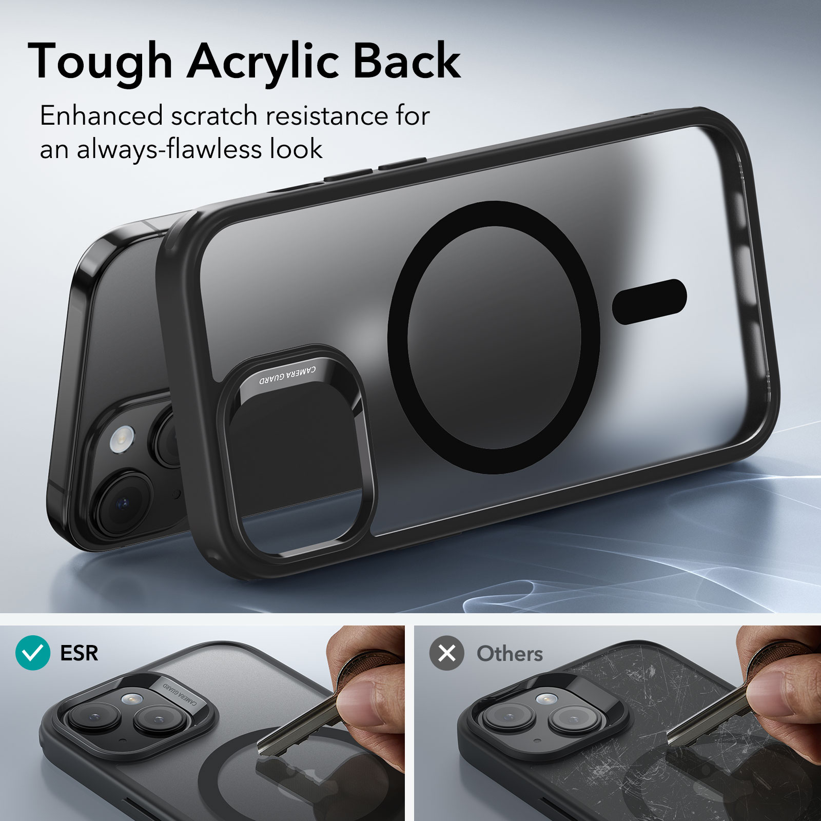 Classic Hybrid HaloLock MagSafe iPhone 15 Plus Nero