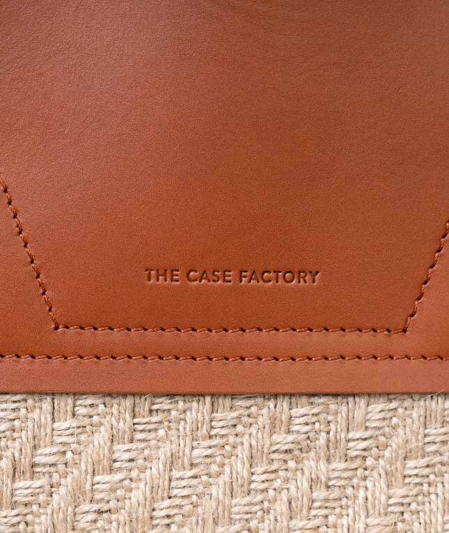 Trend Bag Jute Leather Vegetable Tanned Marrone