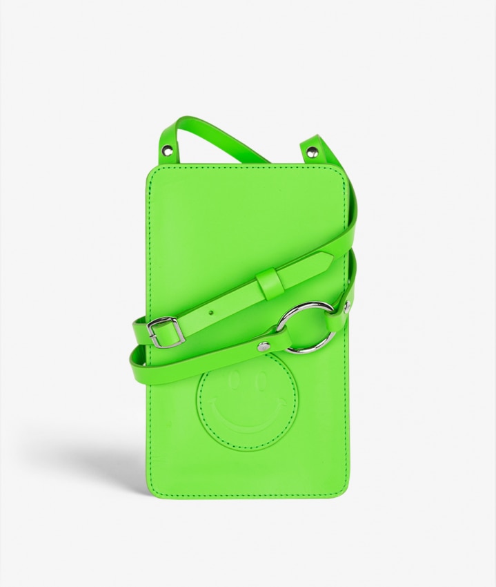 Smart Crossbody Borsa Vegetable Tanned Smiley Verde