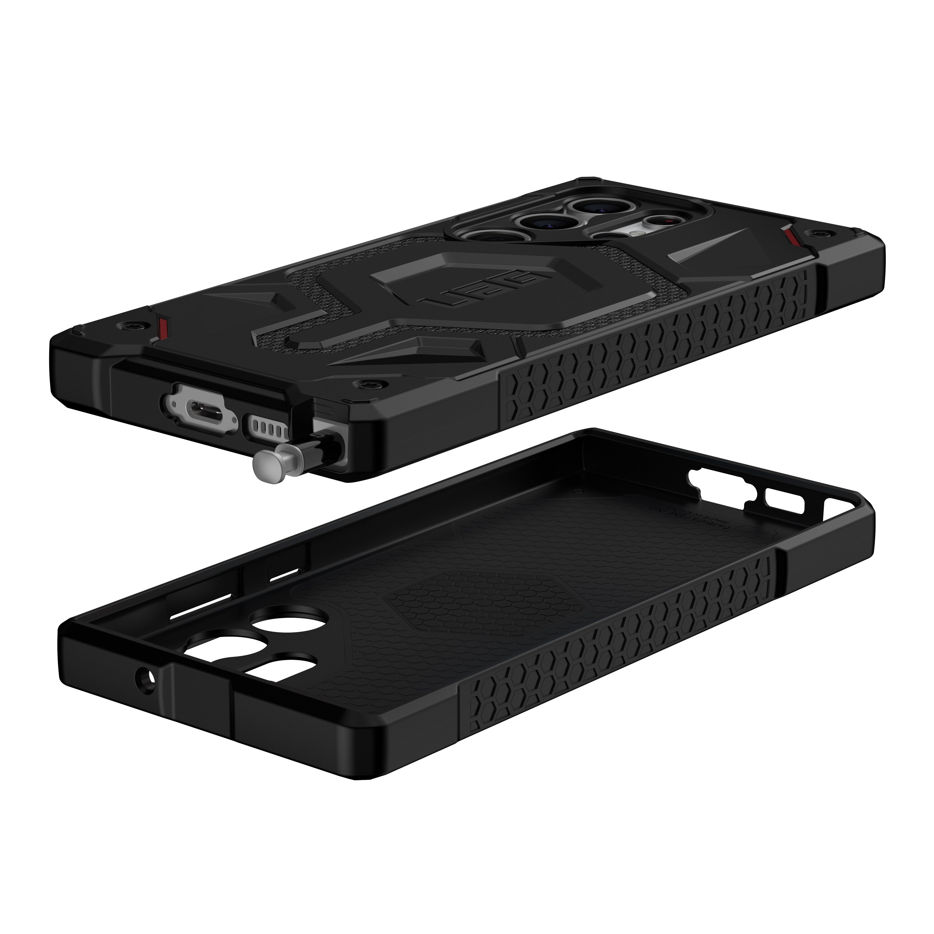 Cover Monarch Kevlar Pro Magnet Galaxy S23 Ultra nero