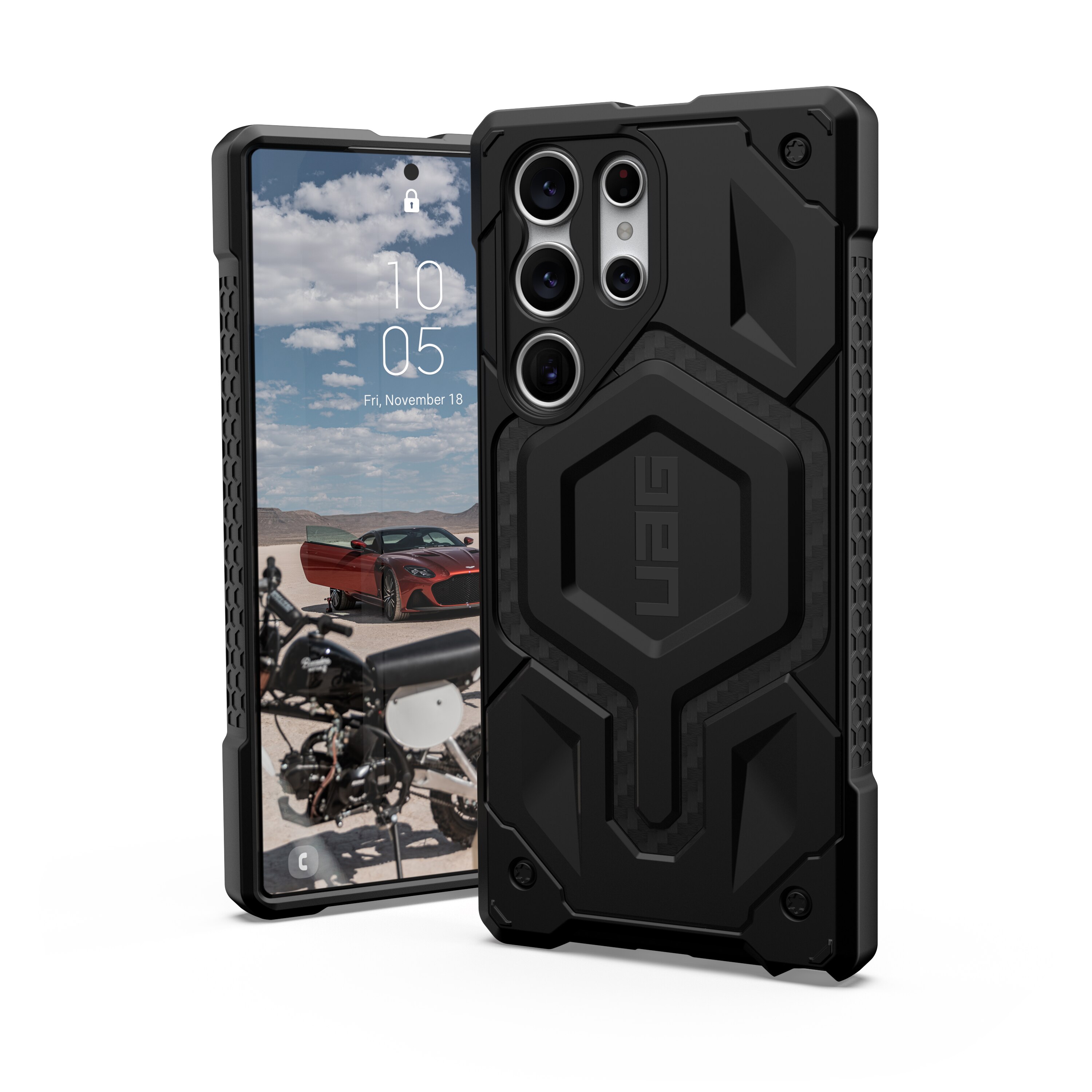 Cover Monarch Pro Magnet Galaxy S23 Ultra Carbon Fiber