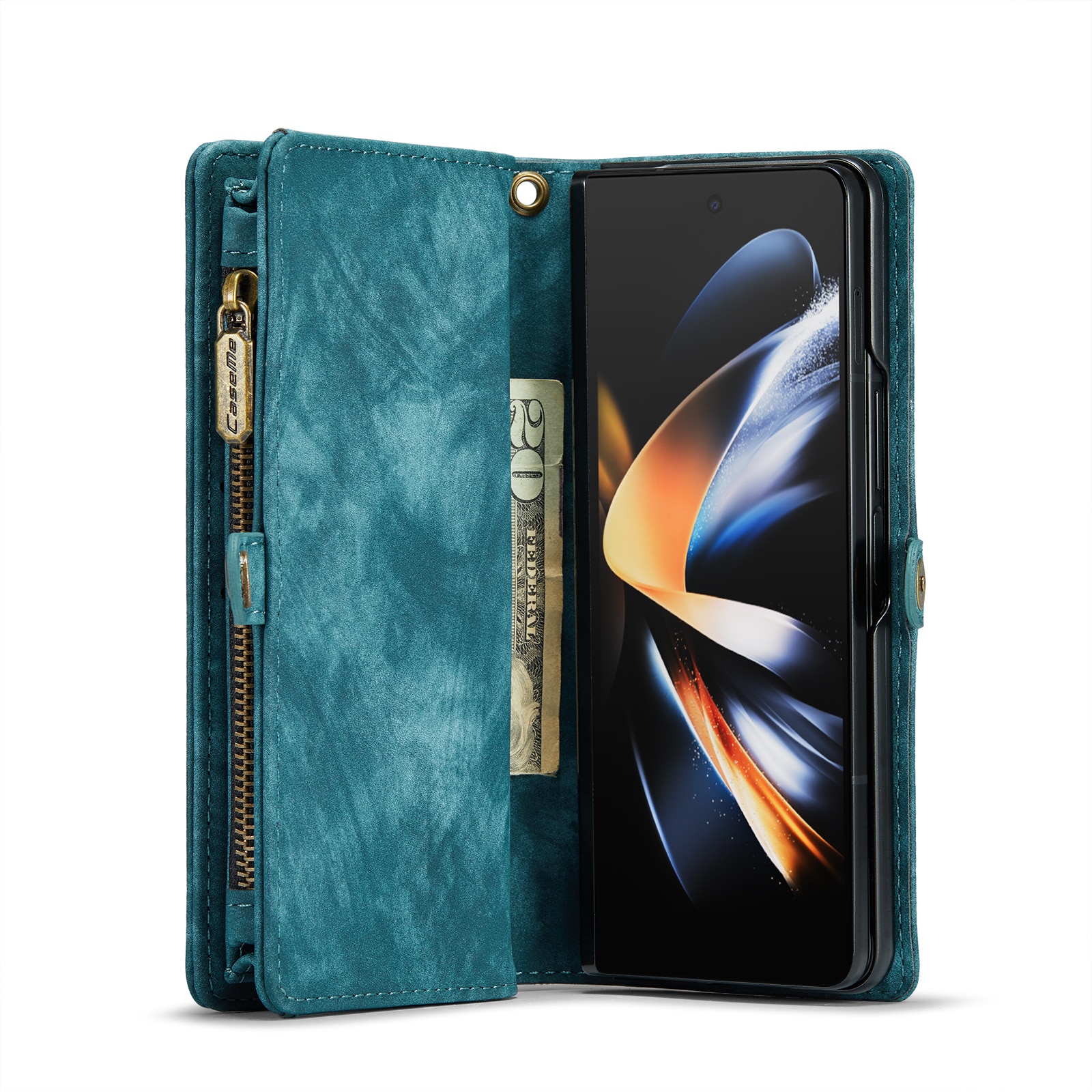 Cover portafoglio Multi-Slot Samsung Galaxy Z Fold 4 Blu