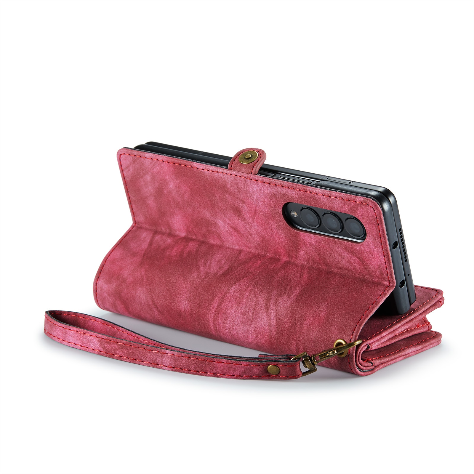 Cover portafoglio Multi-Slot Samsung Galaxy Z Fold 4 Rosso