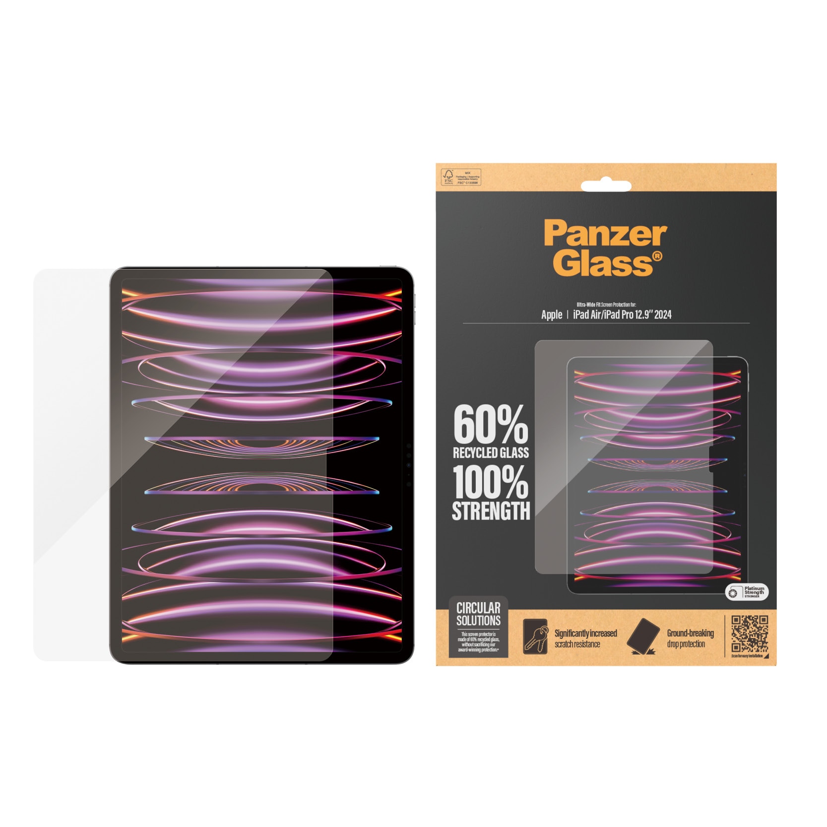 iPad Pro 12.9 7th Gen (2024) Screen Protector Ultra Wide Fit