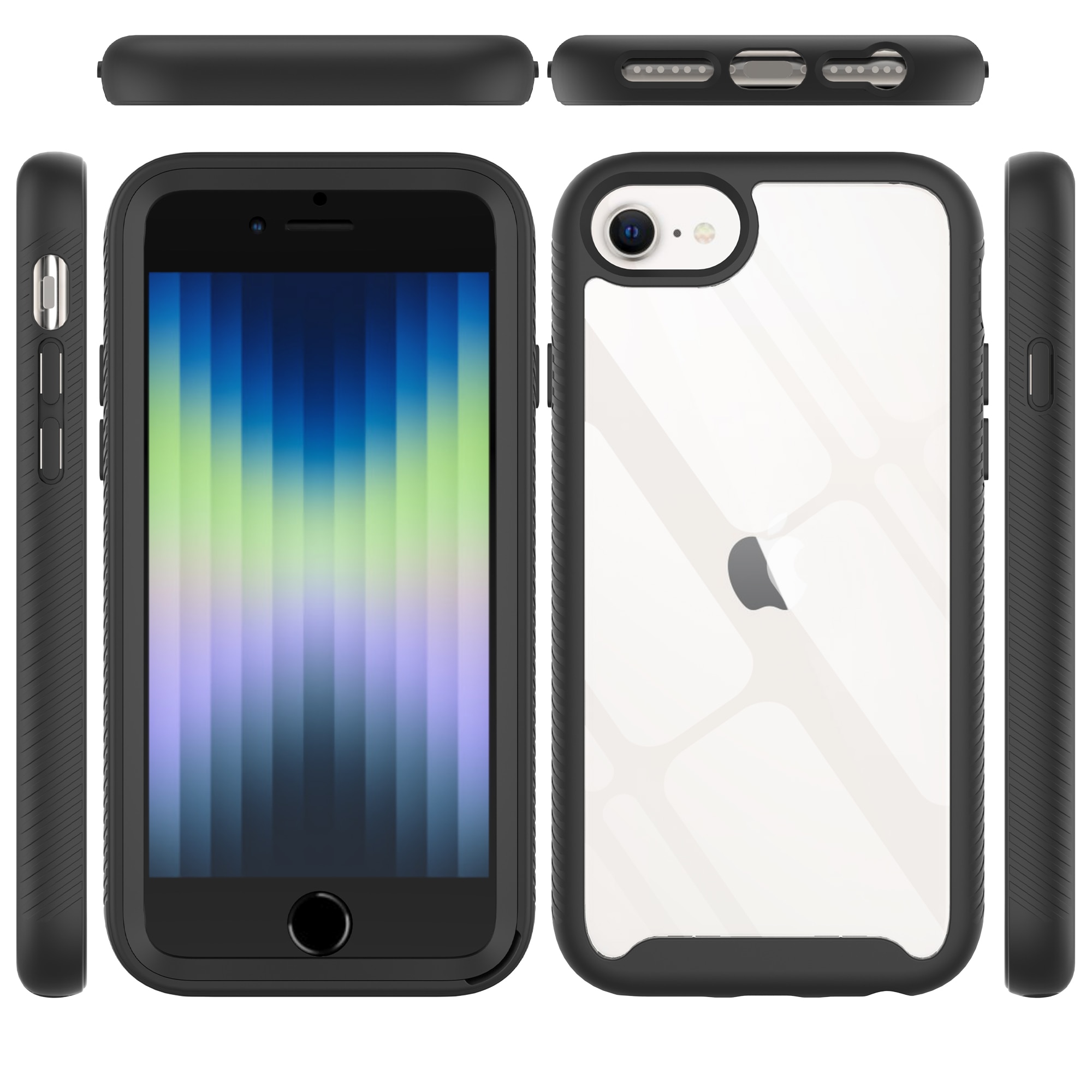 Cover Full Protection iPhone SE (2022) Black