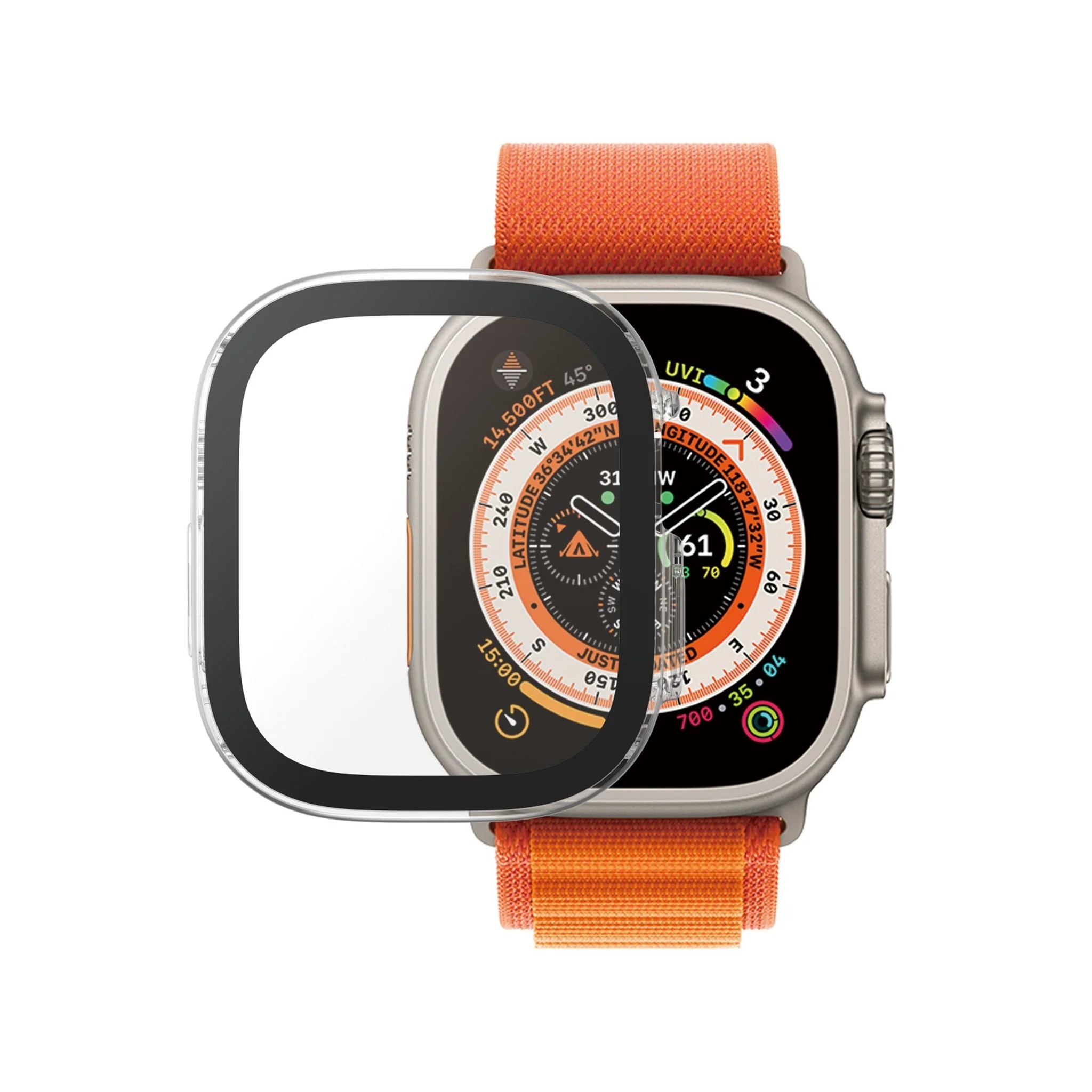 Full Body Cover Apple Watch Ultra 49mm transparente