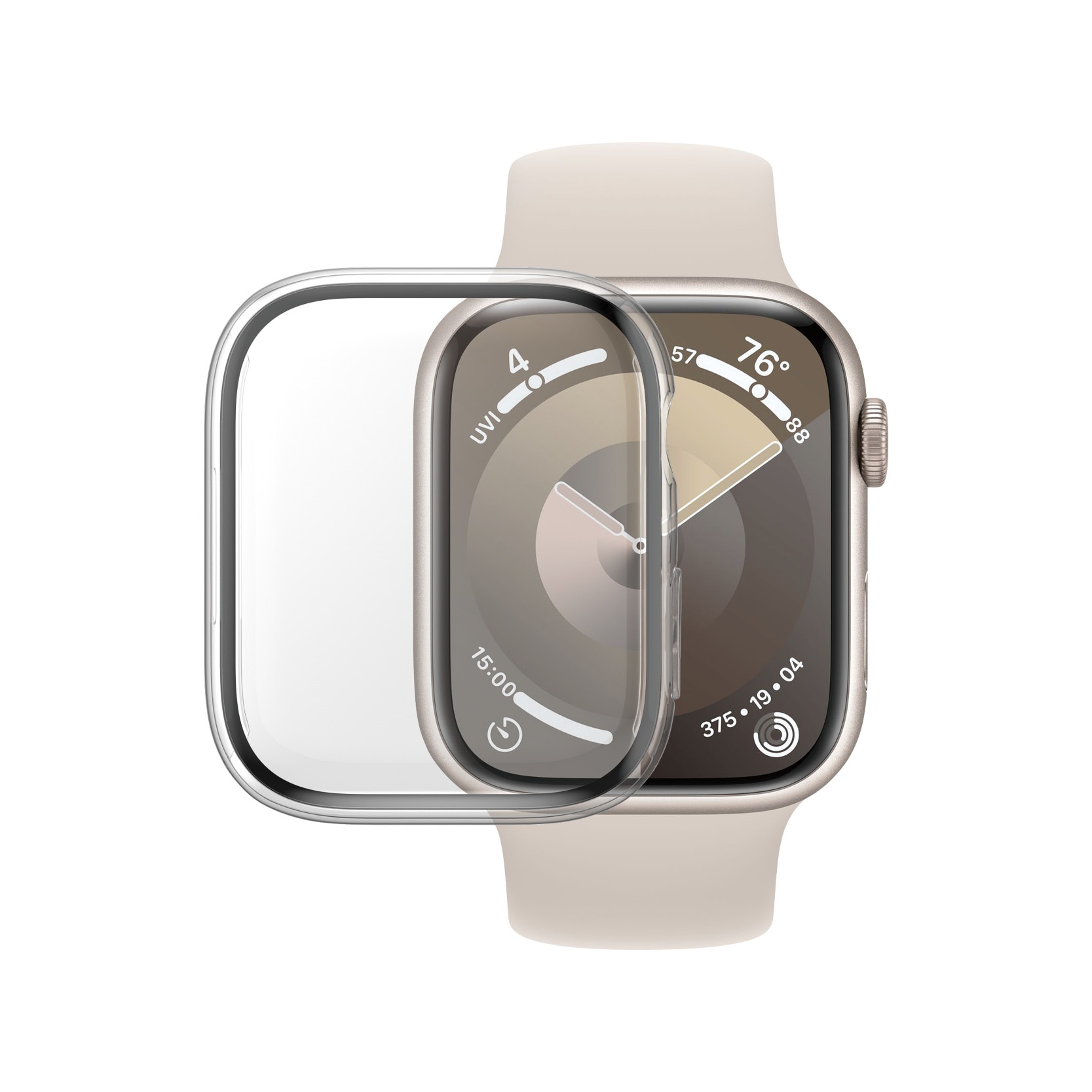 Full Body D3O Cover Apple Watch 45mm Series 8 transparente