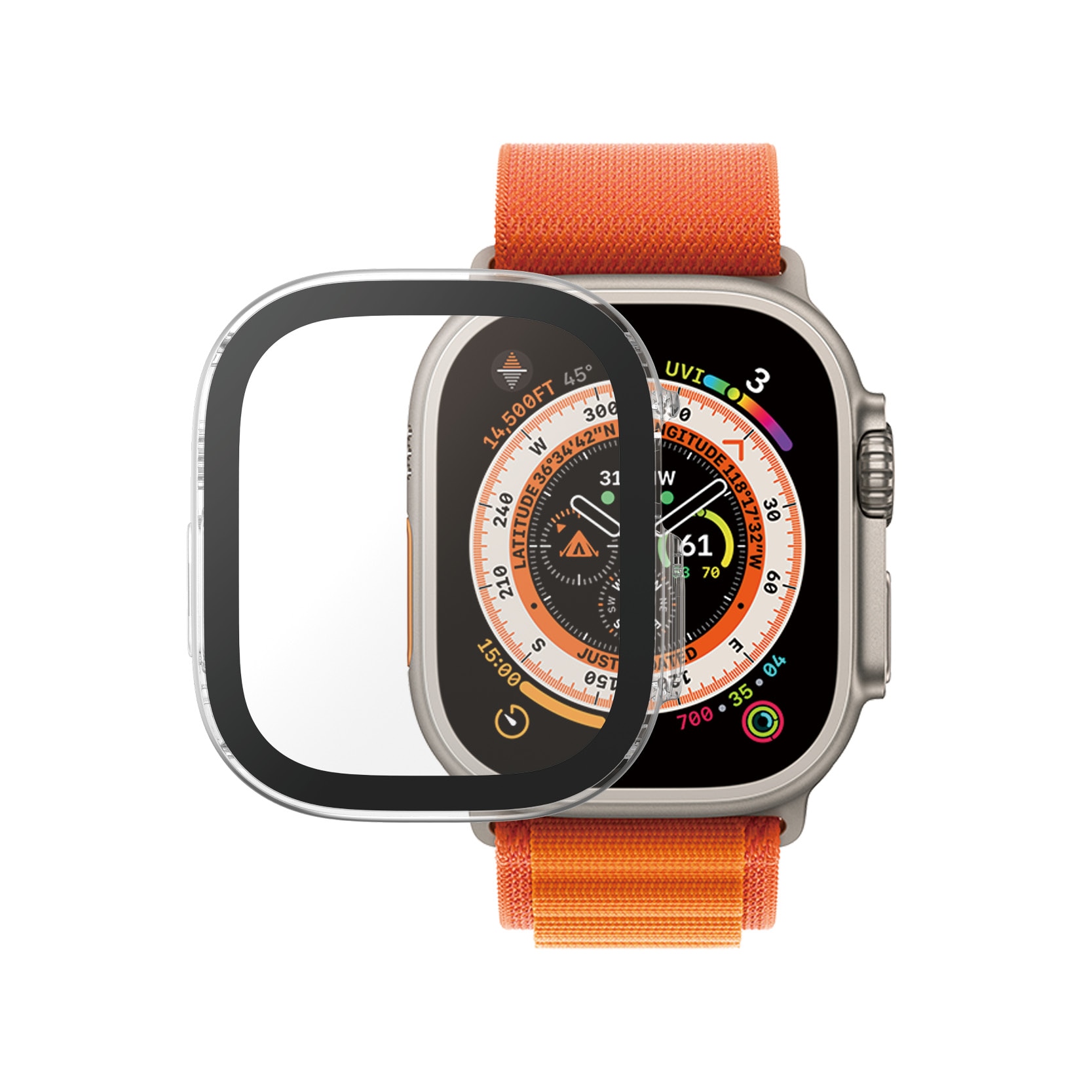 Full Body D3O Cover Apple Watch Ultra 49mm transparente