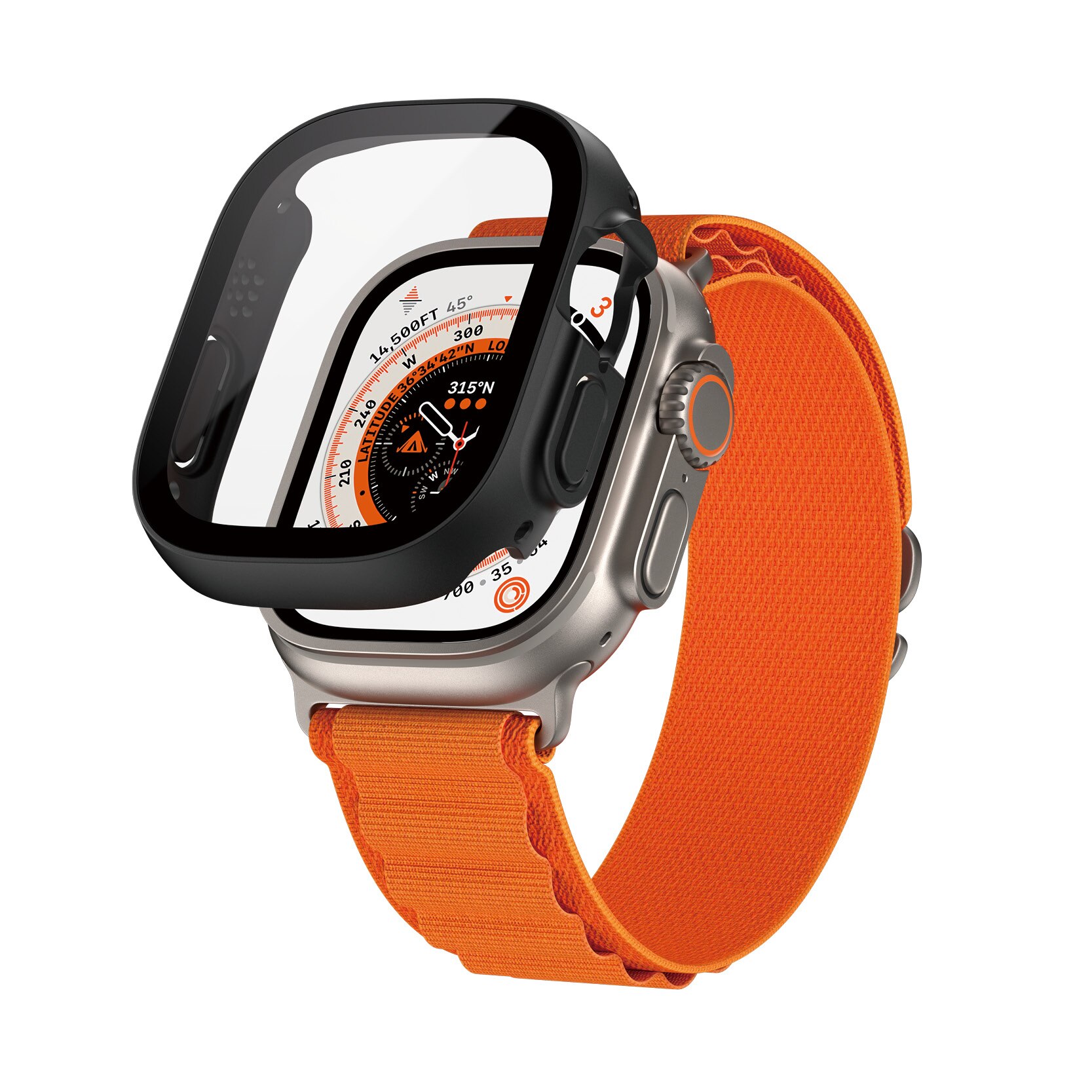 Full Body D3O Cover Apple Watch Ultra 49mm 1st Gen Nero