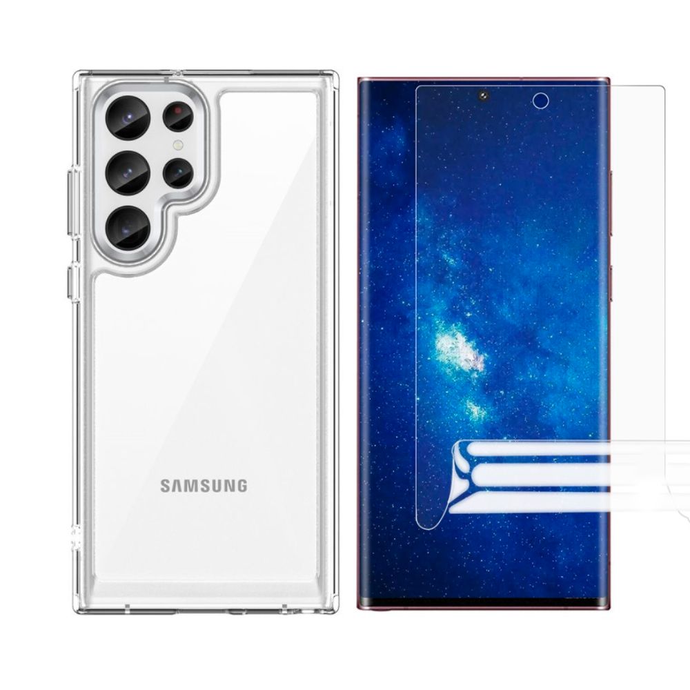 Kit per Samsung Galaxy S23 Ultra: Cover e proteggischermo