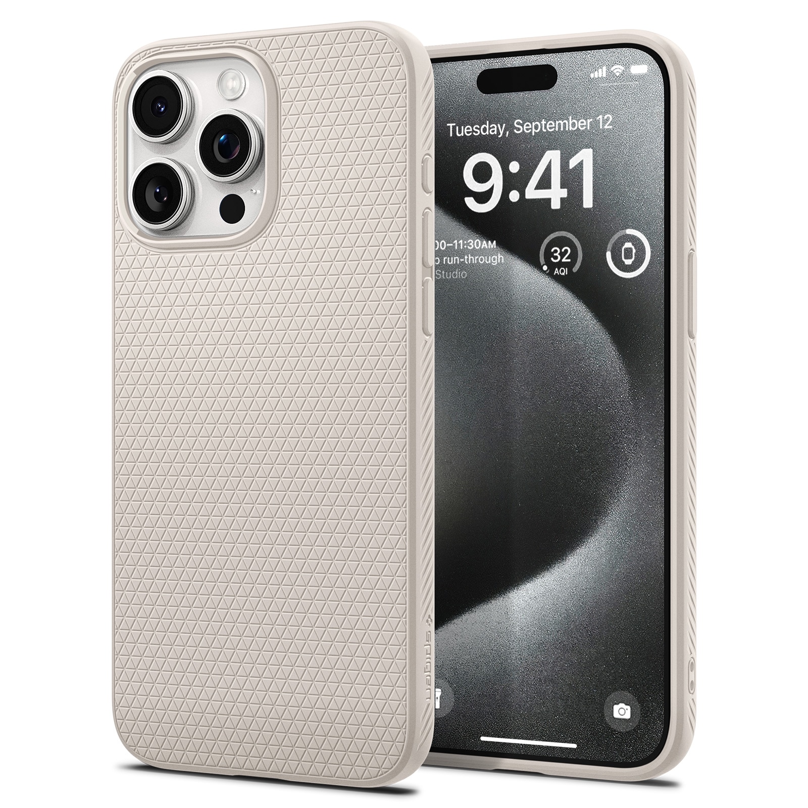 Cover Liquid Air iPhone 15 Pro Natural Titanium