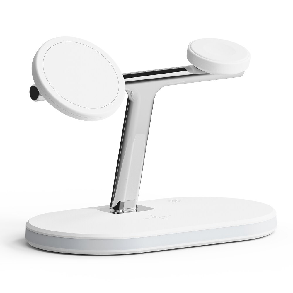 3-in-1 Wireless Charger Stand, bianco