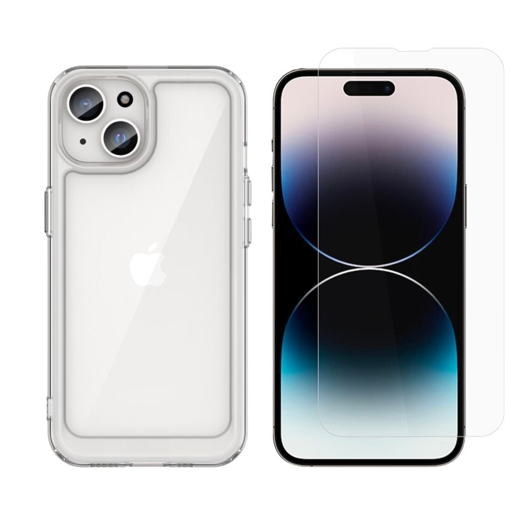 Kit per iPhone 15 Plus: Cover e proteggischermo