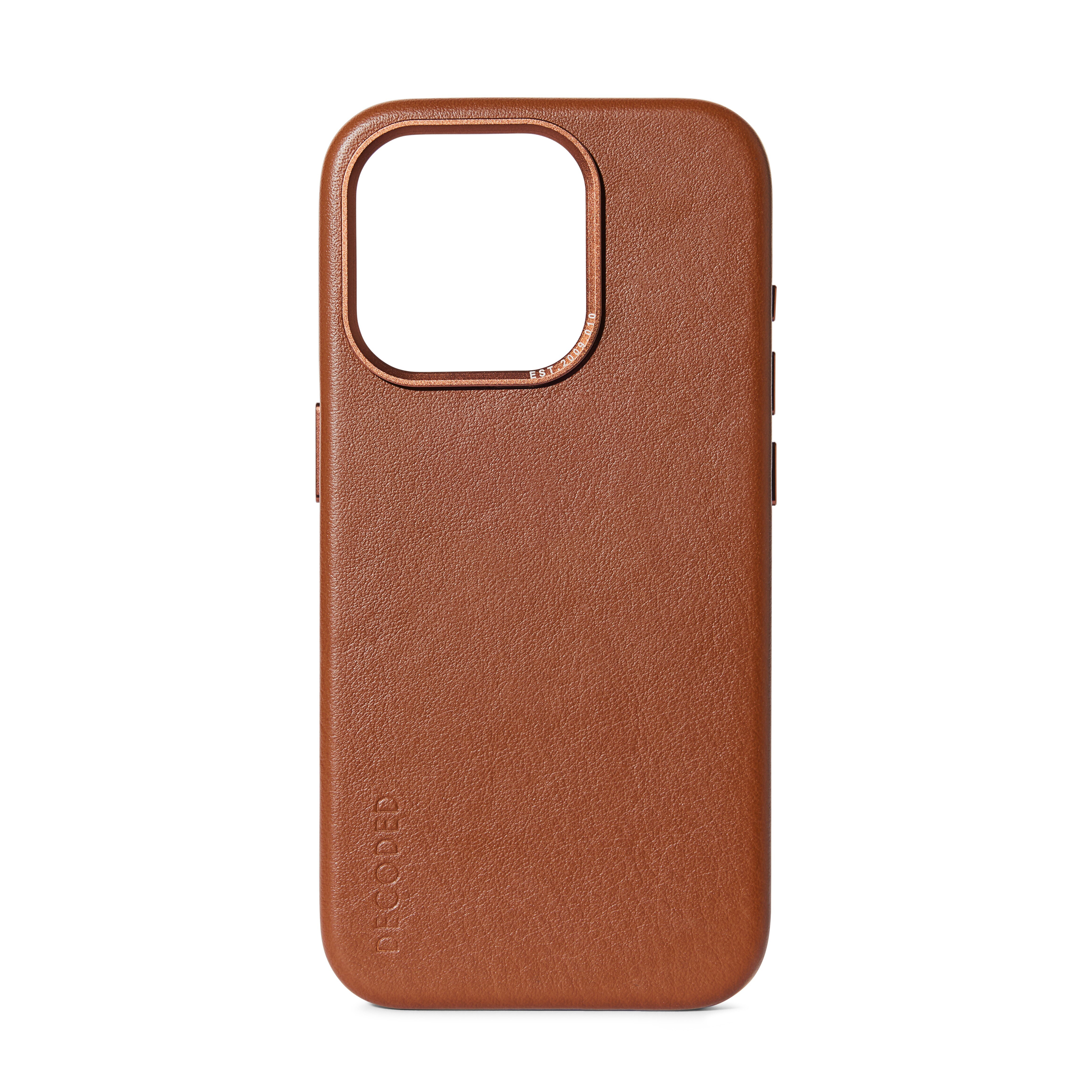 Leather Back Cover iPhone 15 Pro Tan