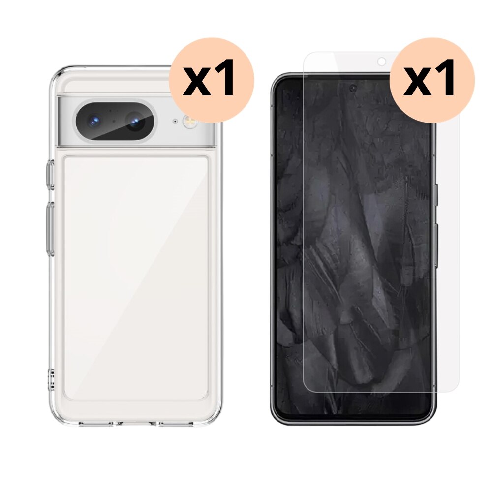 Kit per Google Pixel 8: Cover e proteggischermo