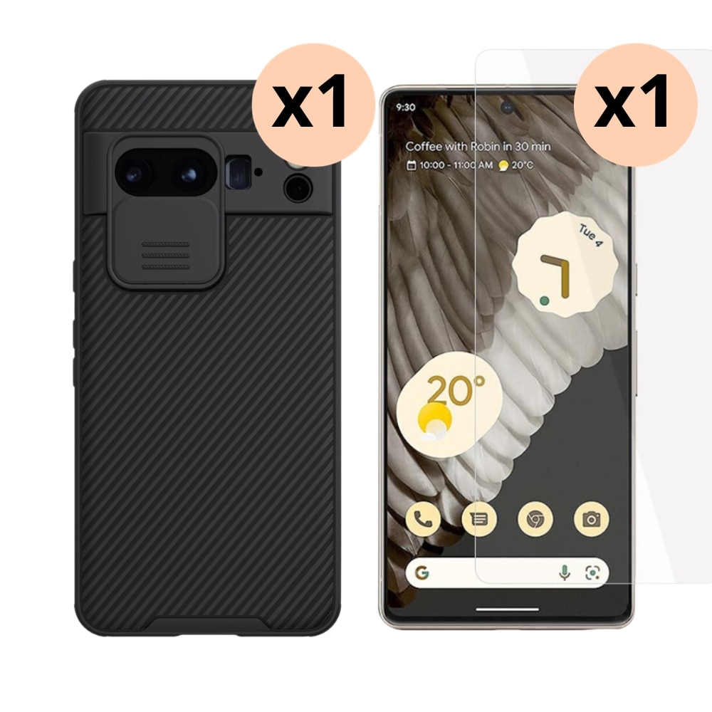 Kit per Google Pixel 8 Pro: Cover CamShield e proteggischermo