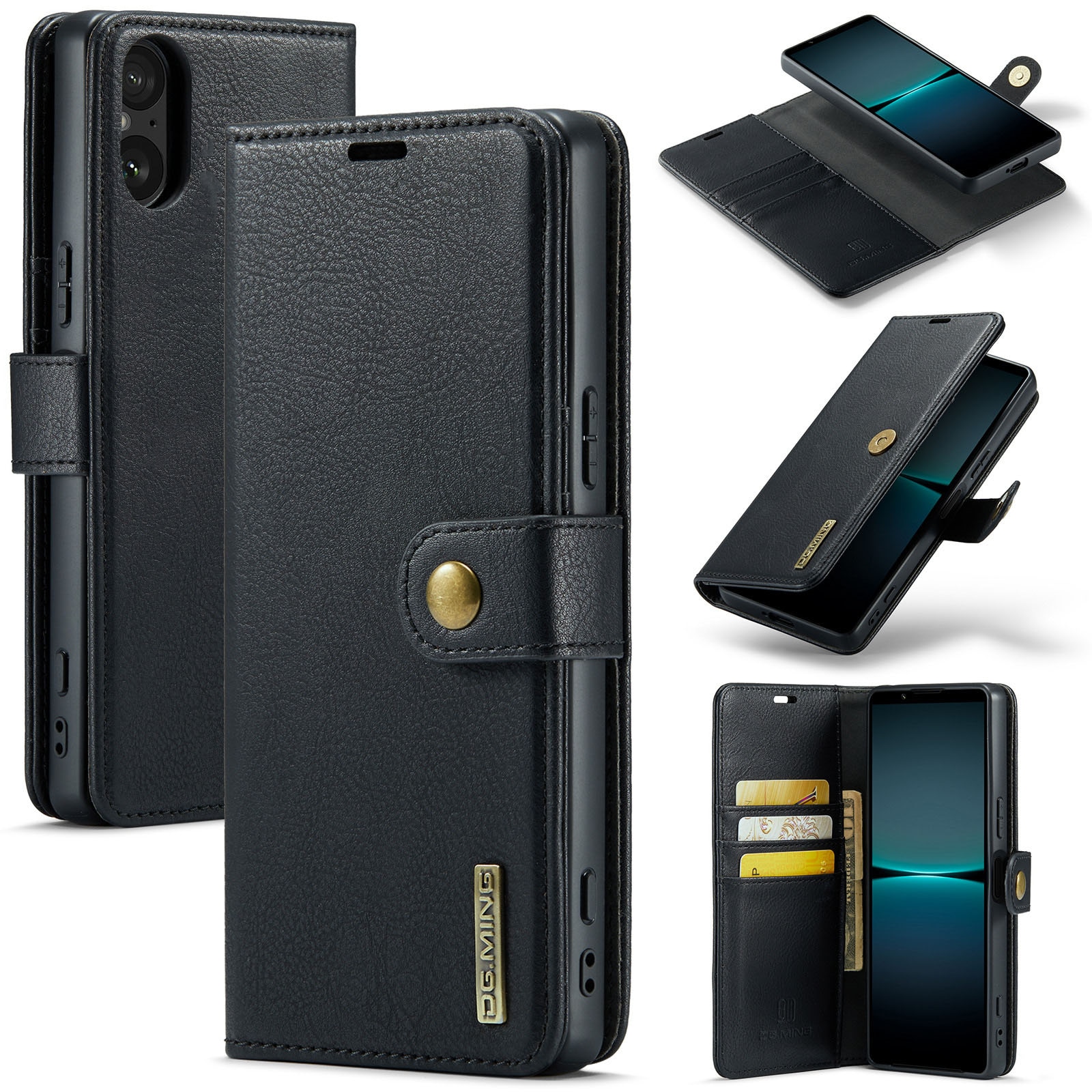 Cover portafoglio Magnet Wallet Sony Xperia 5 V Black