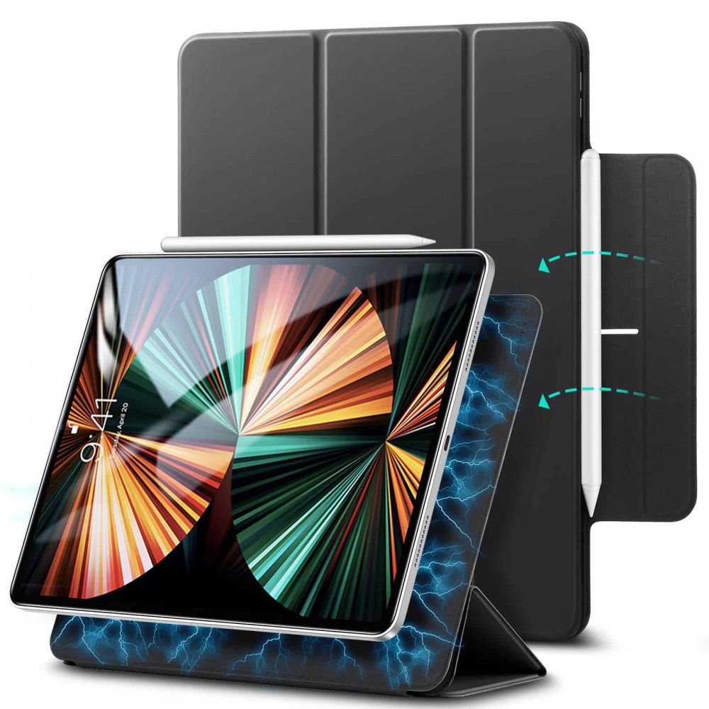 Cover Rebound Magnetic iPad Pro 12.9 6th Gen (2022) Black