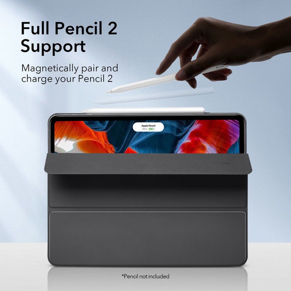 Cover Rebound Magnetic iPad Pro 12.9 6th Gen (2022) Black