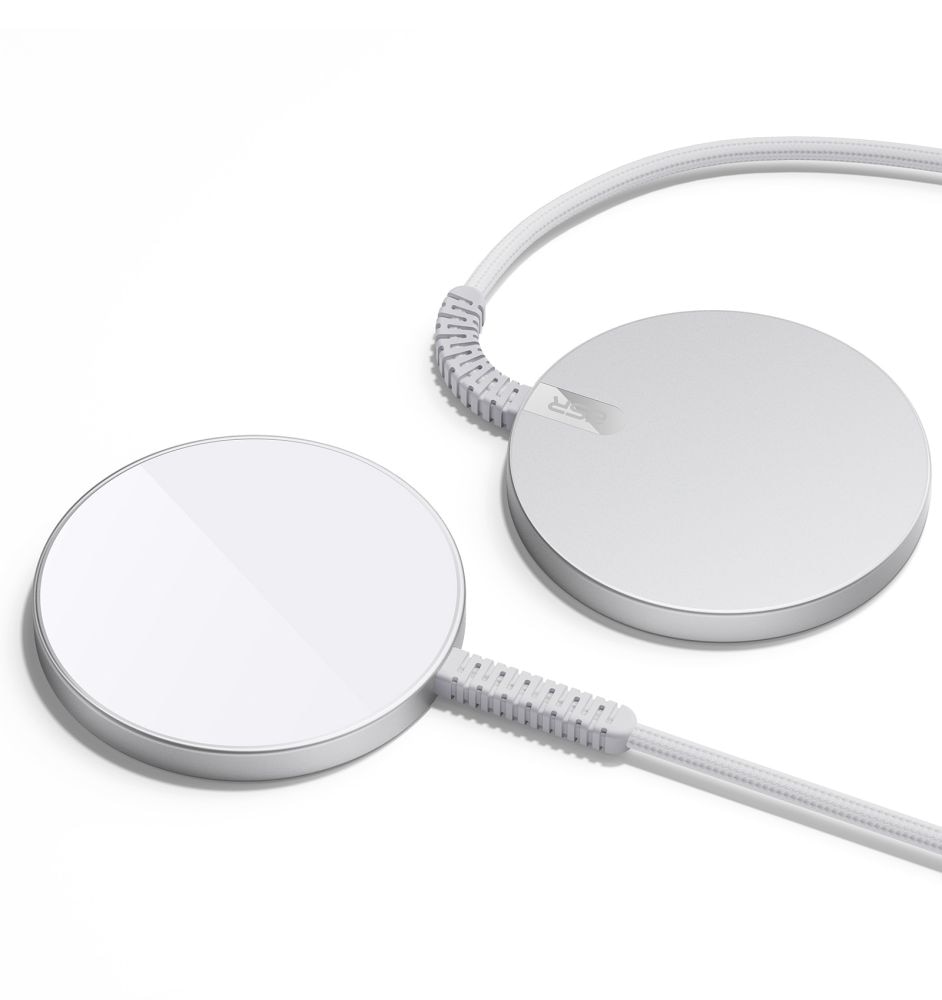 HaloLock Mini MagSafe Magnetic Wireless Charger bianco