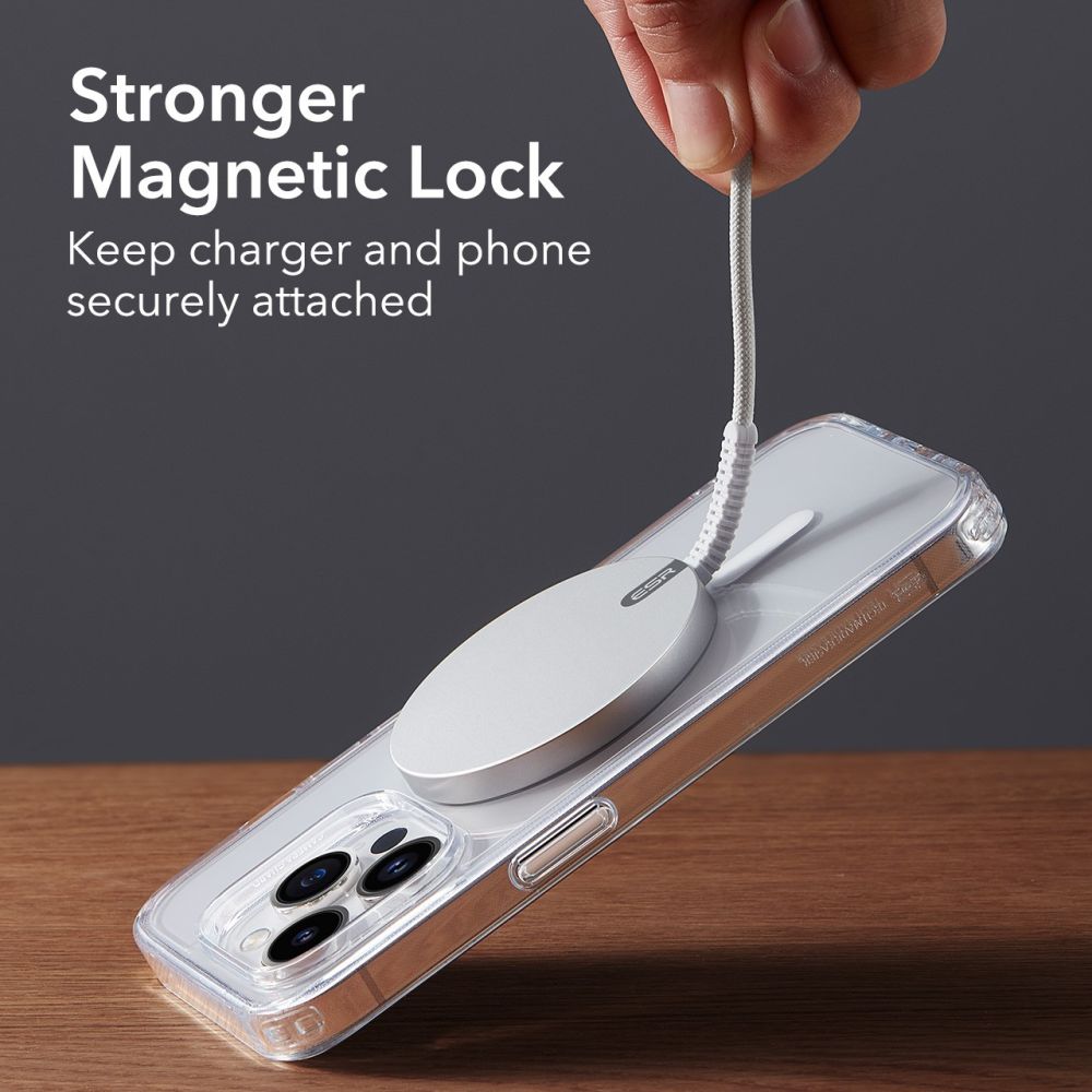 HaloLock Mini MagSafe Magnetic Wireless Charger bianco