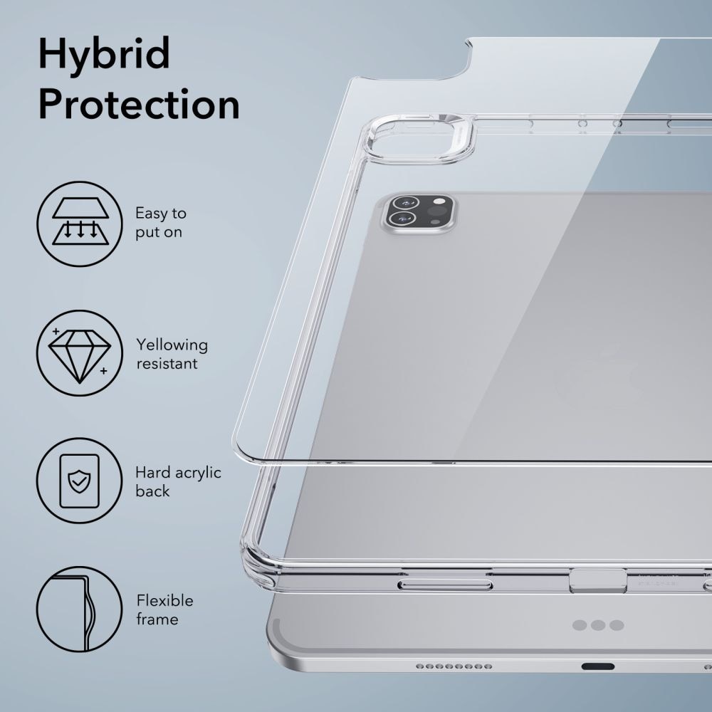 Cover Classic Hybrid iPad Pro 12.9 6th Gen (2022) Clear